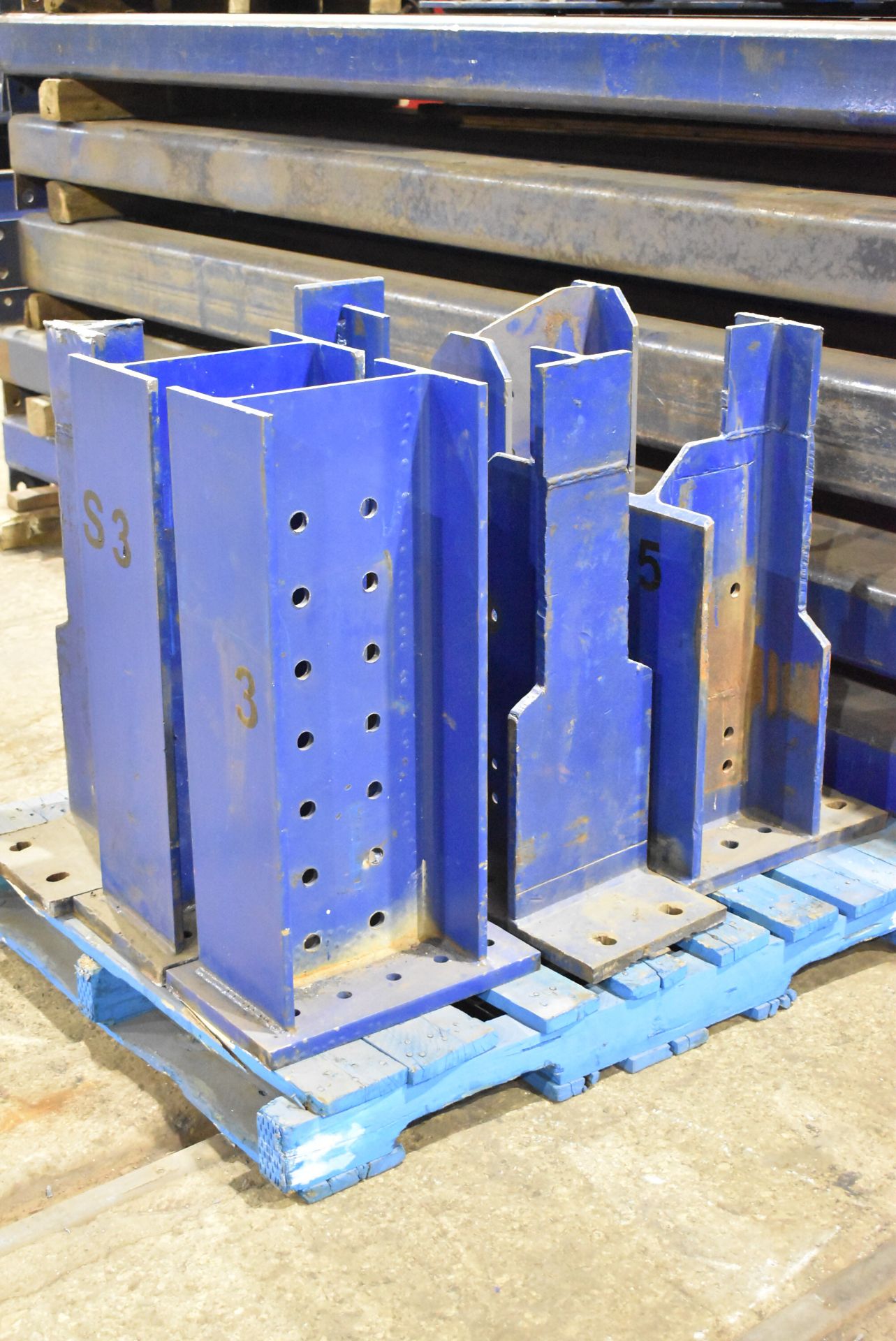 CAPITOL STEEL STRUCTURAL BEAM WELDING JIG WITH APPROX. 190"X89.5' ADJUSTABLE FRAME (DISASSEMBLED) ( - Image 3 of 6
