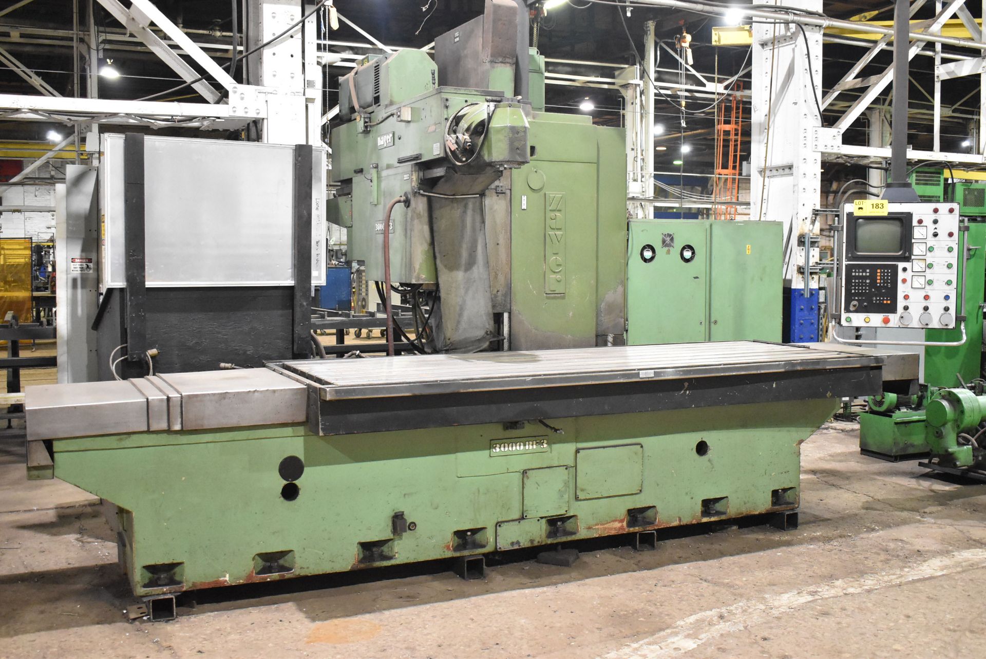 ZAYER BF-3000 BED-TYPE CNC UNIVERSAL MILLING MACHINE WITH HEIDENHAIN TNC CNC CONTROL, 118" X 39"