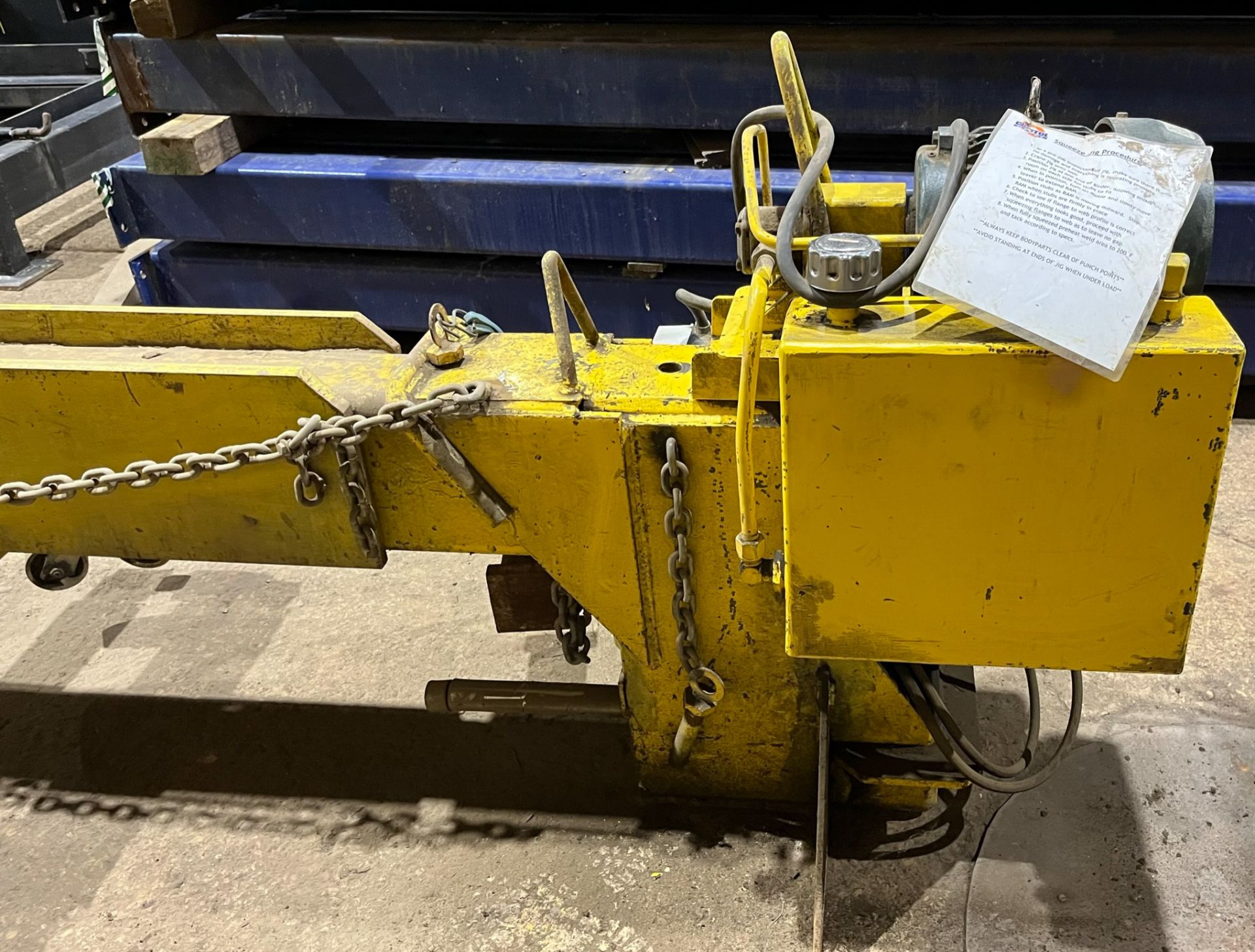 HYDRAULIC GIRDER SQUEEZE JIG [RIGGING FEES FOR LOT #189A - $500 USD PLUS APPLICABLE TAXES] - Image 3 of 11