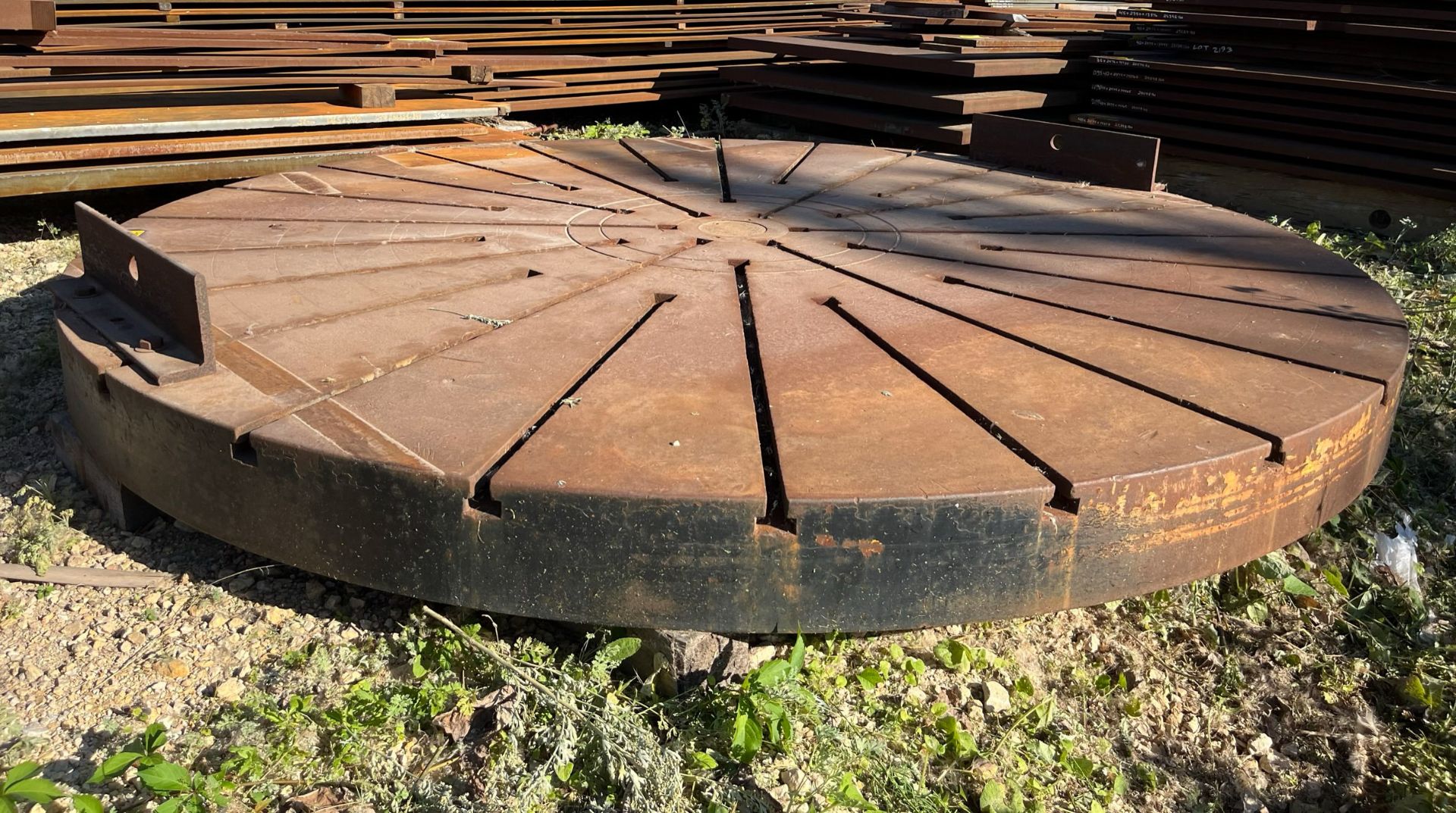 144" DIA X 9.5"H CIRCULAR MACHINING BED [RIGGING FEES FOR LOT #187B - $200 USD PLUS APPLICABLE - Image 2 of 3