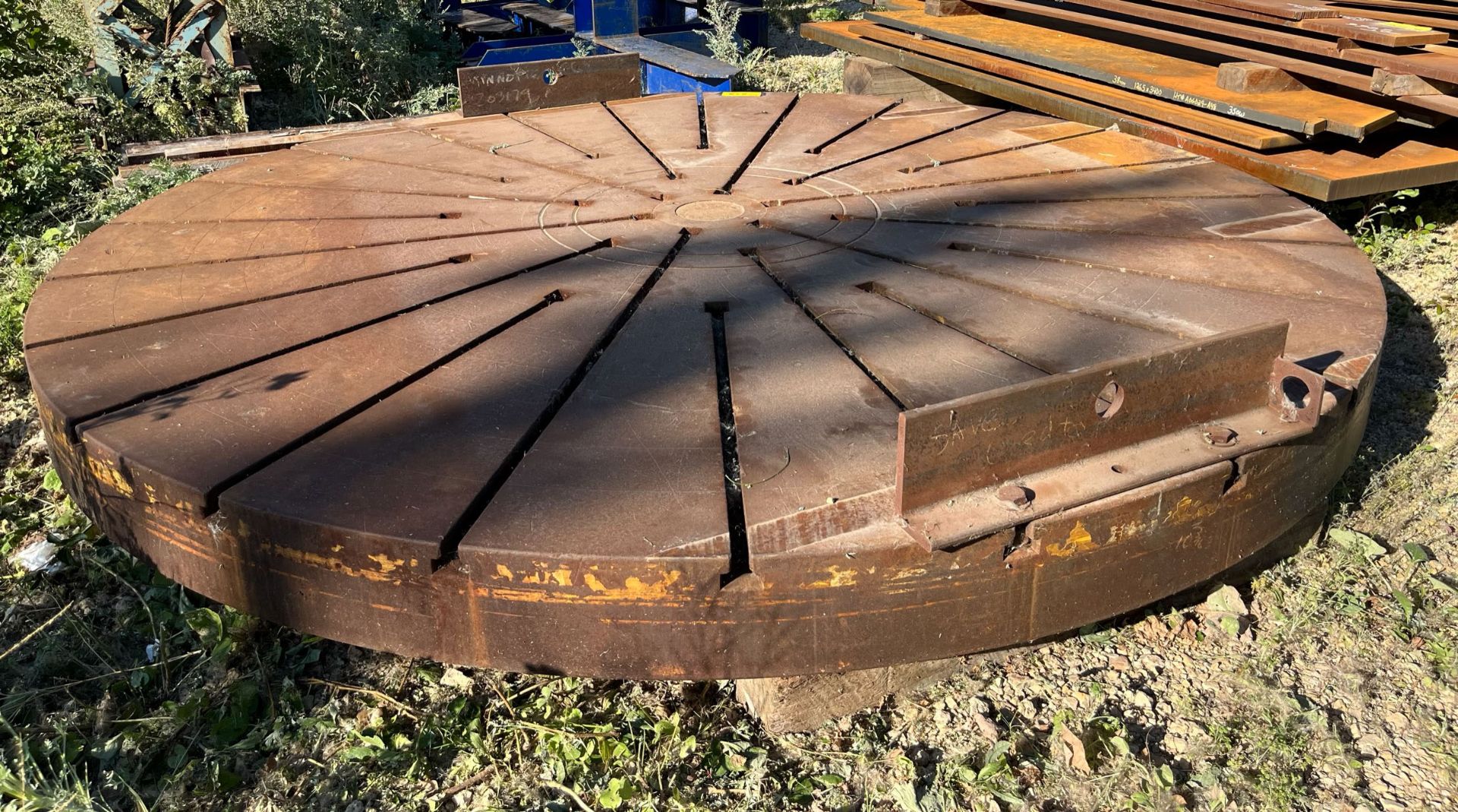 144" DIA X 9.5"H CIRCULAR MACHINING BED [RIGGING FEES FOR LOT #187B - $200 USD PLUS APPLICABLE - Image 3 of 3