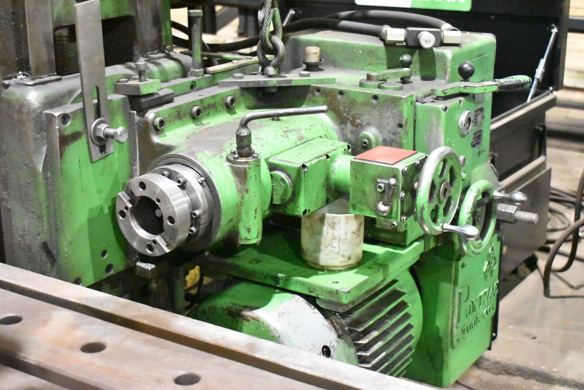 ROCKFORD-PONTIAC OPEN SIDED BED-TYPE VERTICAL/HORIZONTAL HYDRAULIC PLANER MILL WITH 42"X120" - Image 5 of 13