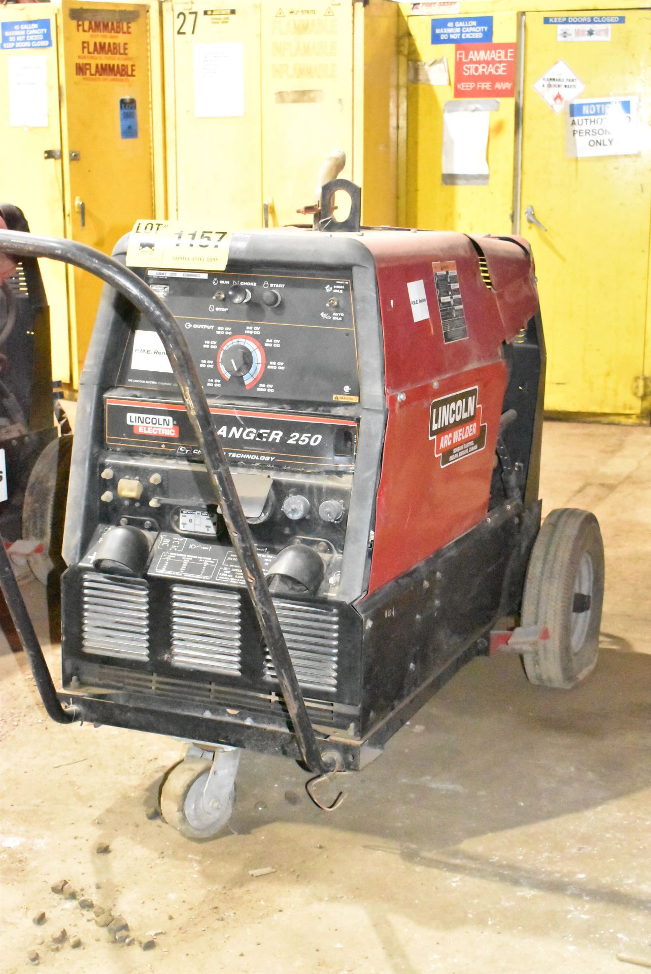 LINCOLN ELECTRIC RANGER 250 20 HP PORTABLE LPG GENERATOR/WELDERS WITH 3700 MAX. RPM, 120/240V - Image 2 of 5
