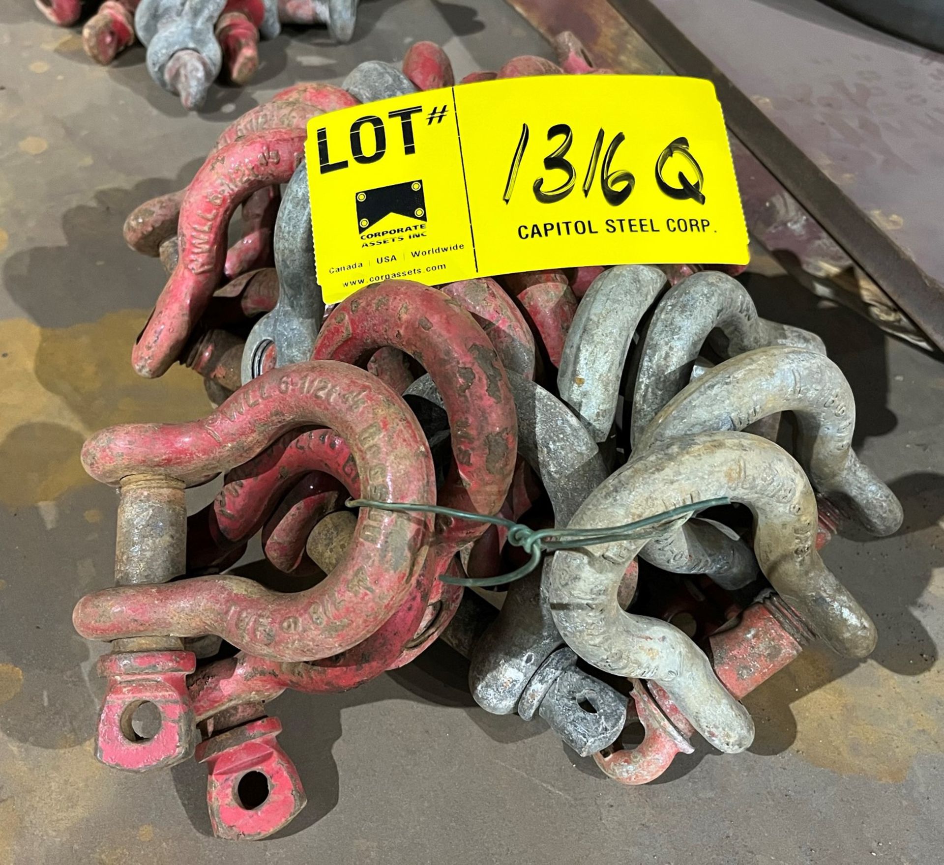 LOT/ (20) 6.5 TON CAPACITY SHACKLES