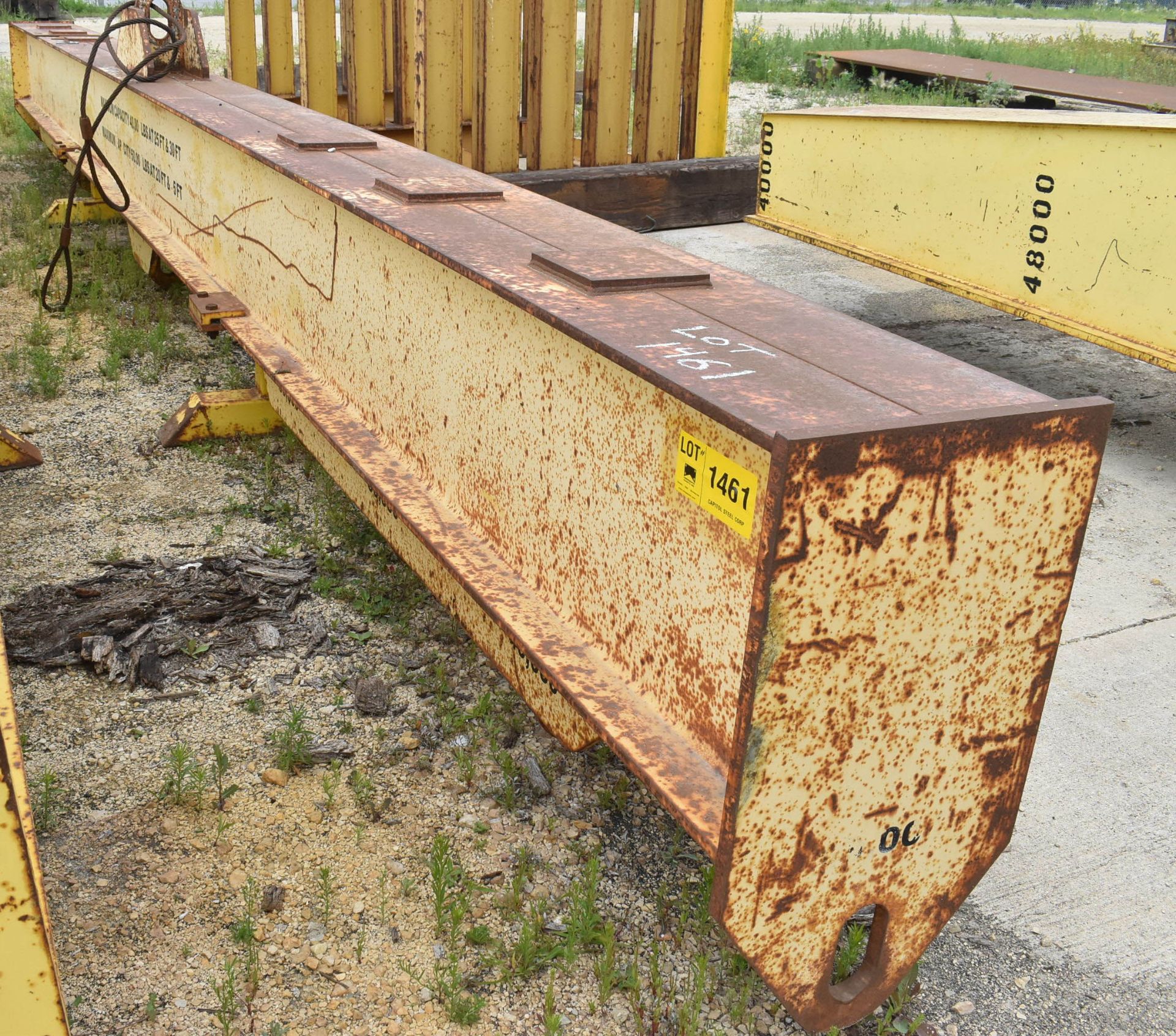 50,000 LB. CAPACITY HEAVY DUTY SPREADER BEAM WITH 30' SPAN (CI) [RIGGING FEES FOR LOT #1461 - $150