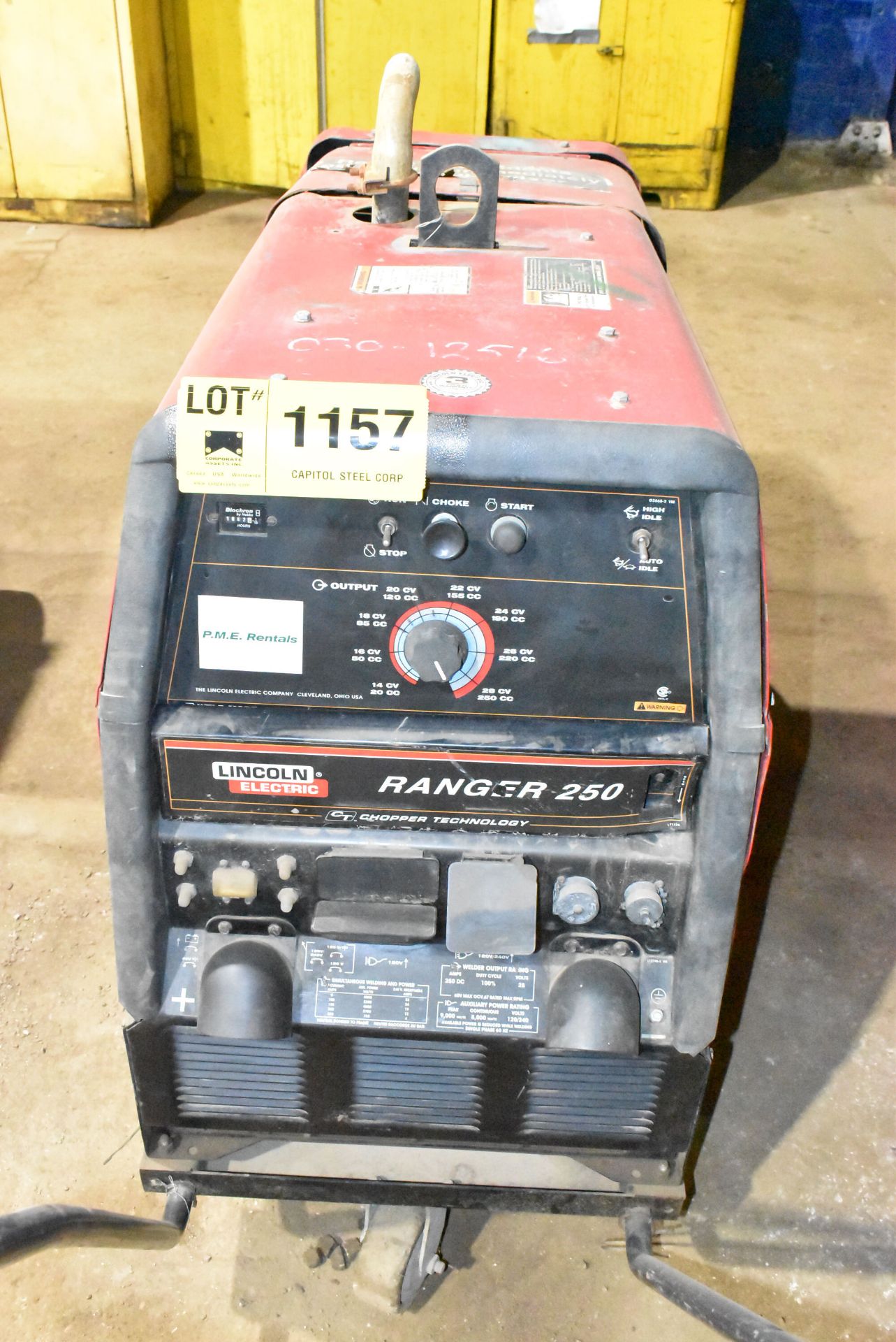 LINCOLN ELECTRIC RANGER 250 20 HP PORTABLE LPG GENERATOR/WELDERS WITH 3700 MAX. RPM, 120/240V - Image 3 of 5