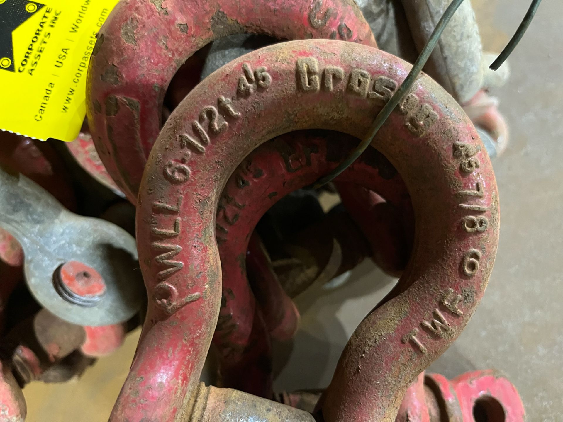 LOT/ (20) 6.5 TON CAPACITY SHACKLES - Image 2 of 2