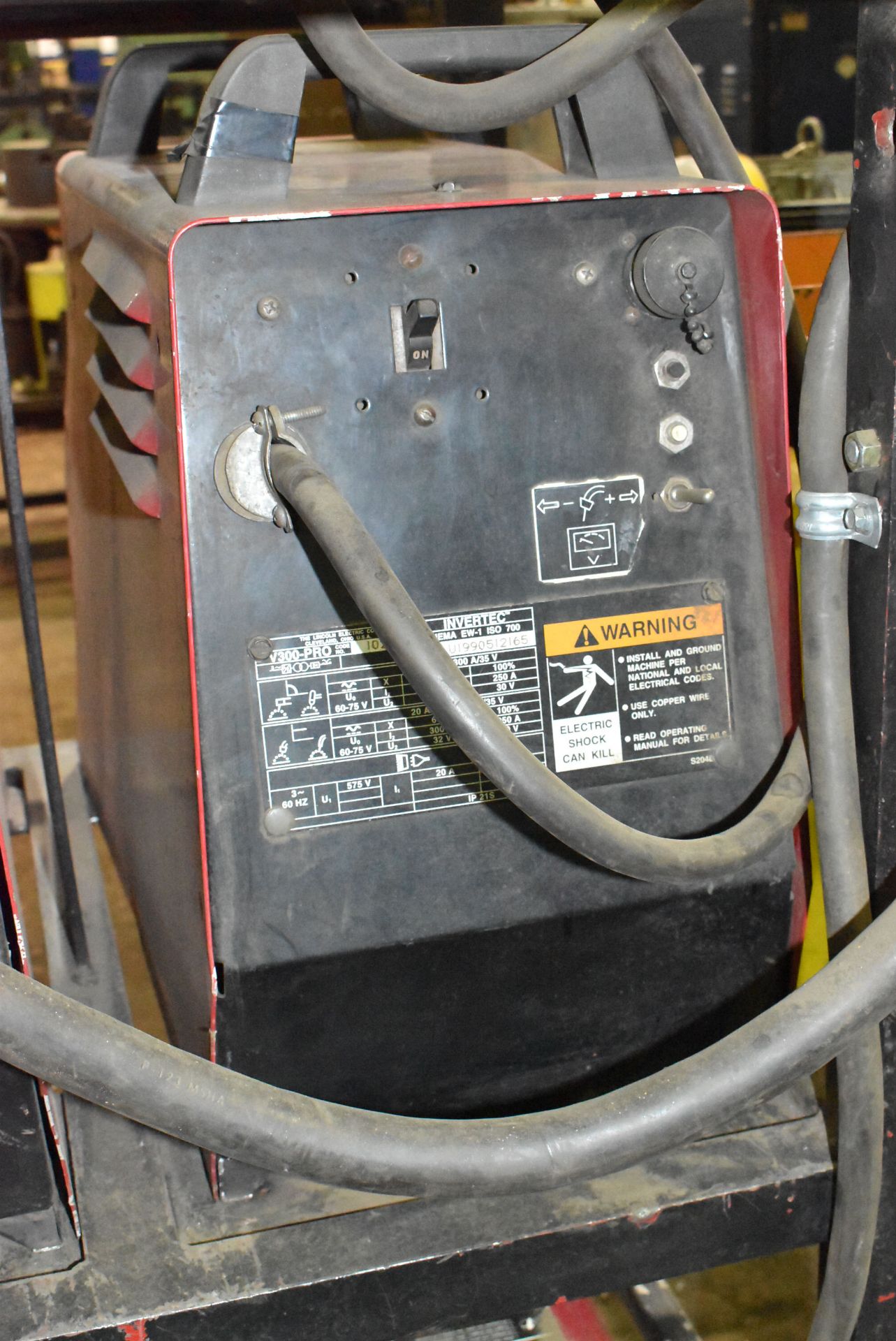 LINCOLN ELECTRIC INVERTEC V300-PRO MULTI-PROCESS WELDING POWER SOURCE,S/N: N/A (CI) [RIGGING FEES - Image 2 of 3