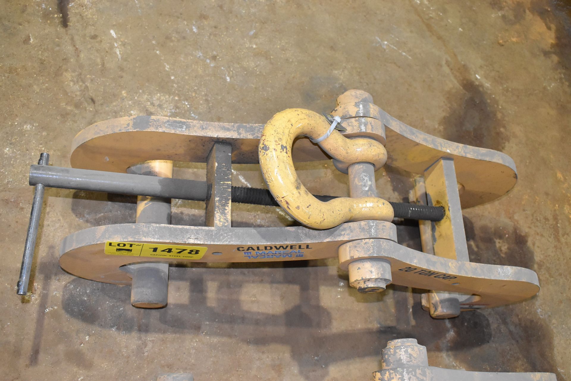 CALDWELL 20 TON CAPACITY BEAM CLAMP [RIGGING FEES FOR LOT #1478 - $30 USD PLUS APPLICABLE TAXES]