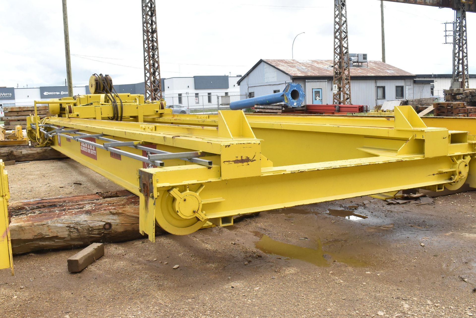 HALL SENTRY 30-TON CAPACITY DOUBLE GIRDER TOP-RUNNING OVERHEAD BRIDGE CRANE WITH 36' SPAN, STAHL - Image 4 of 13