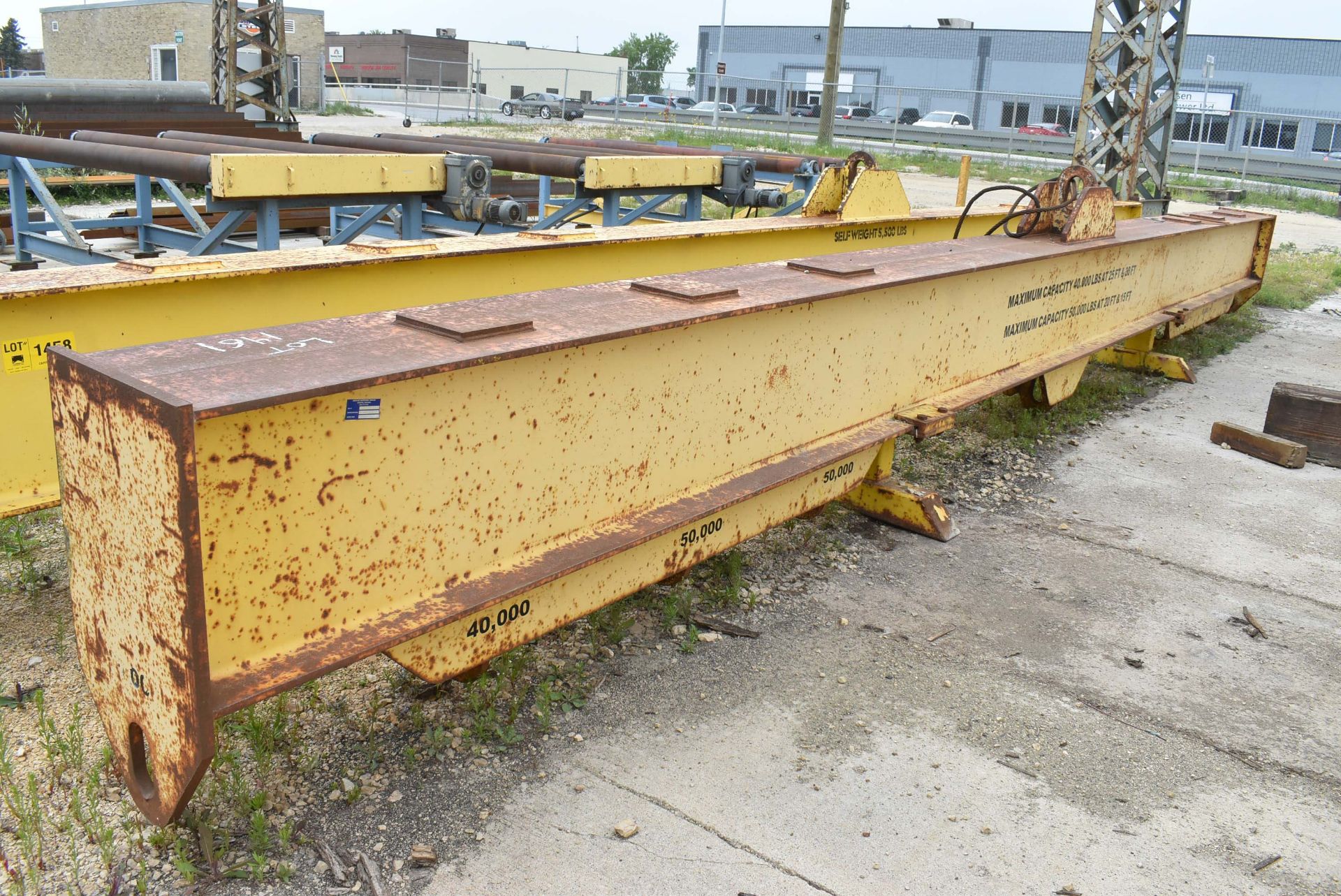 50,000 LB. CAPACITY HEAVY DUTY SPREADER BEAM WITH 30' SPAN (CI) [RIGGING FEES FOR LOT #1461 - $150 - Image 2 of 7
