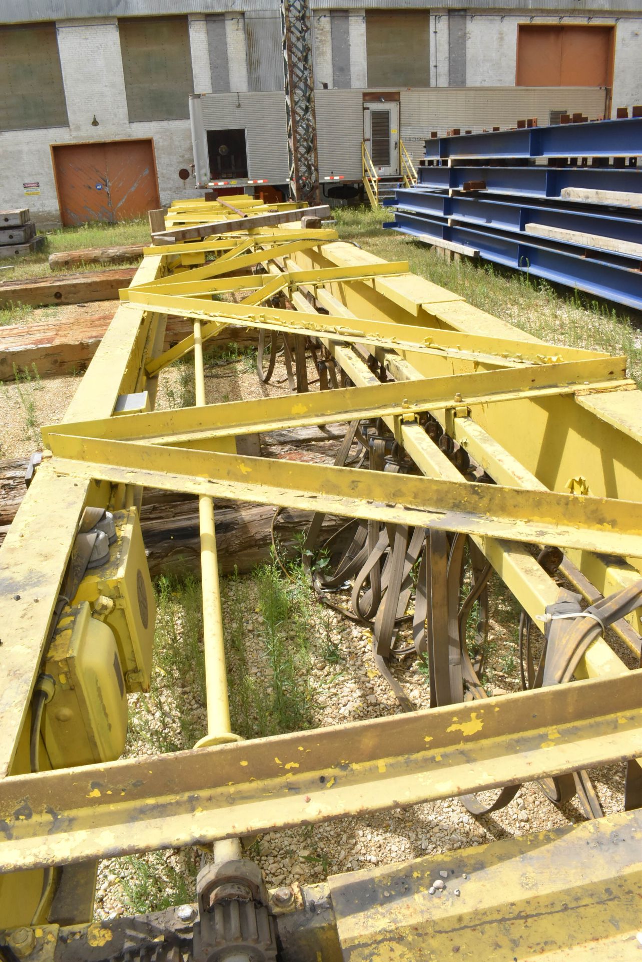 ROBBINS & MYER 3 TON CAPACITY DOUBLE GIRDER TOP-RUNNING OVERHEAD BRIDGE CRANE WITH APPROX. 60' SPAN, - Image 8 of 9