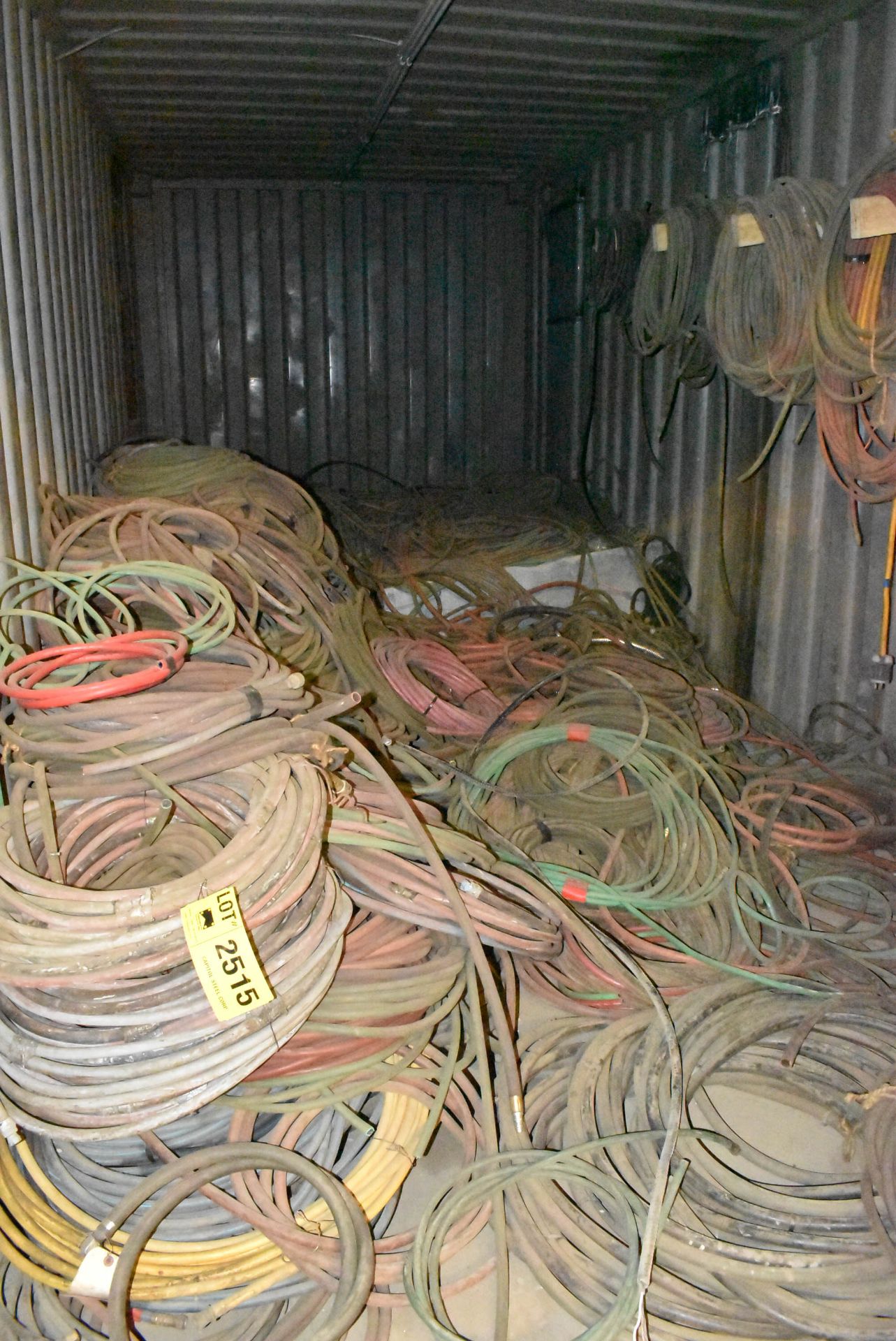 LOT/ CONTENTS OF CONTAINER - PNEUMATIC HOSE, HYDRAULIC HOSE, WELDING CABLES, OXY-ACETYLENE HOSE
