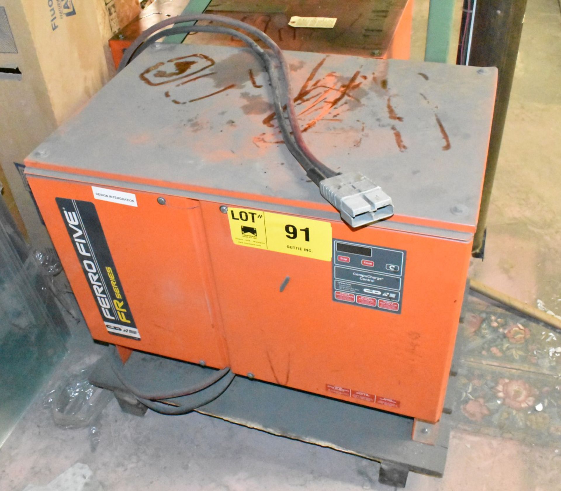 FERRO FIVE FR18L640M 36 VOLT AUTOMATIC FORKLIFT BATTERY CHARGER, S/N JPI-974838 (CI) [RIGGING FEE - Image 3 of 3