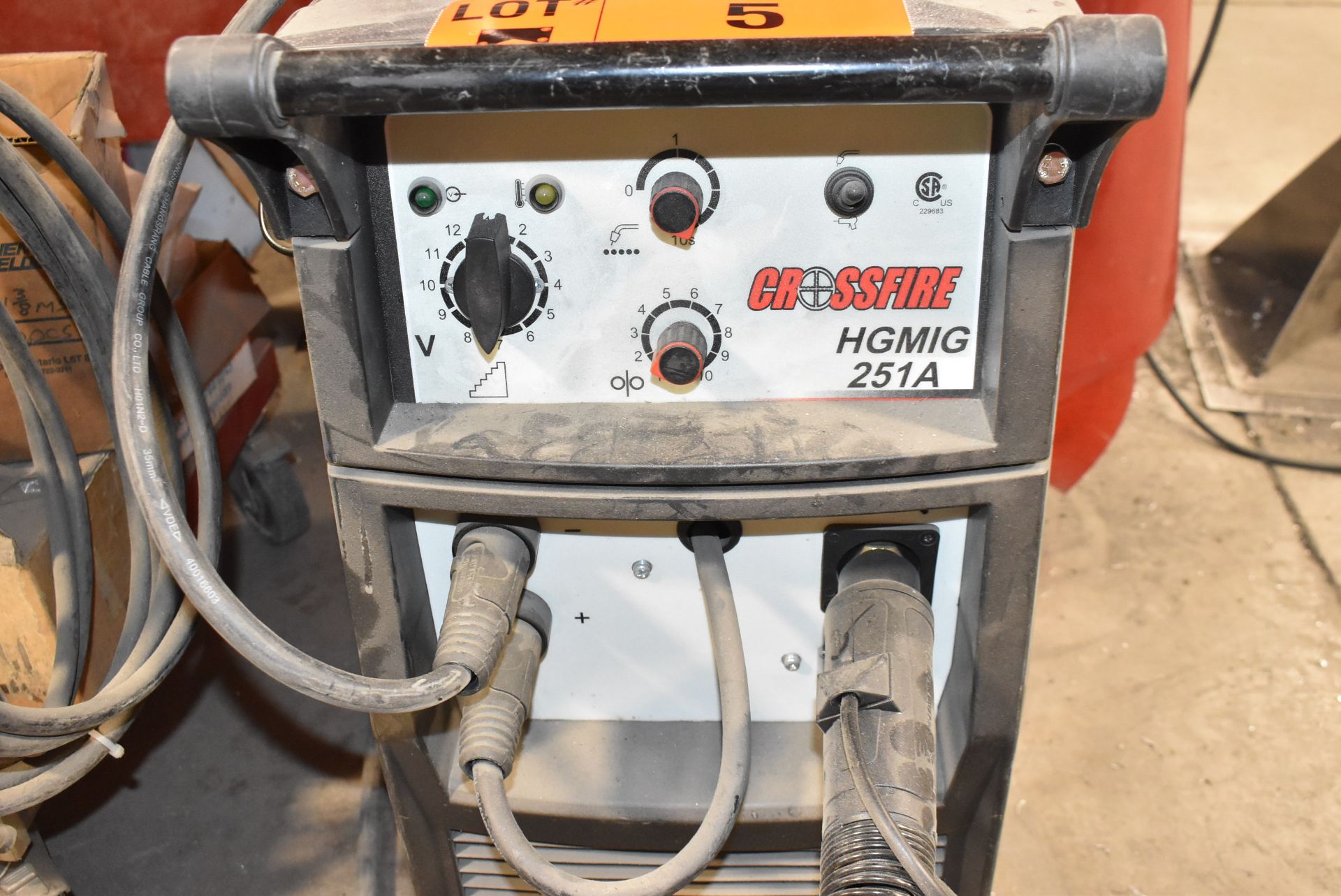 CROSSFIRE HGMIG 251A MIG WELDER WITH CABLES AND GUN, S/N 20081320292 [RIGGING FOR FOR LOT #5 - $25 - Image 2 of 5