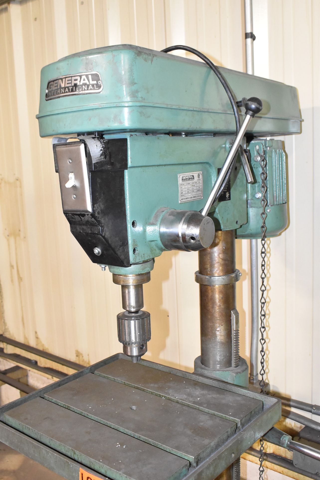 GENERAL INTERNATIONAL 75-500M1 FLOOR TYPE DRILL PRESS, 1140 RPM, S/N 78074308 [RIGGING FOR FOR - Image 3 of 5