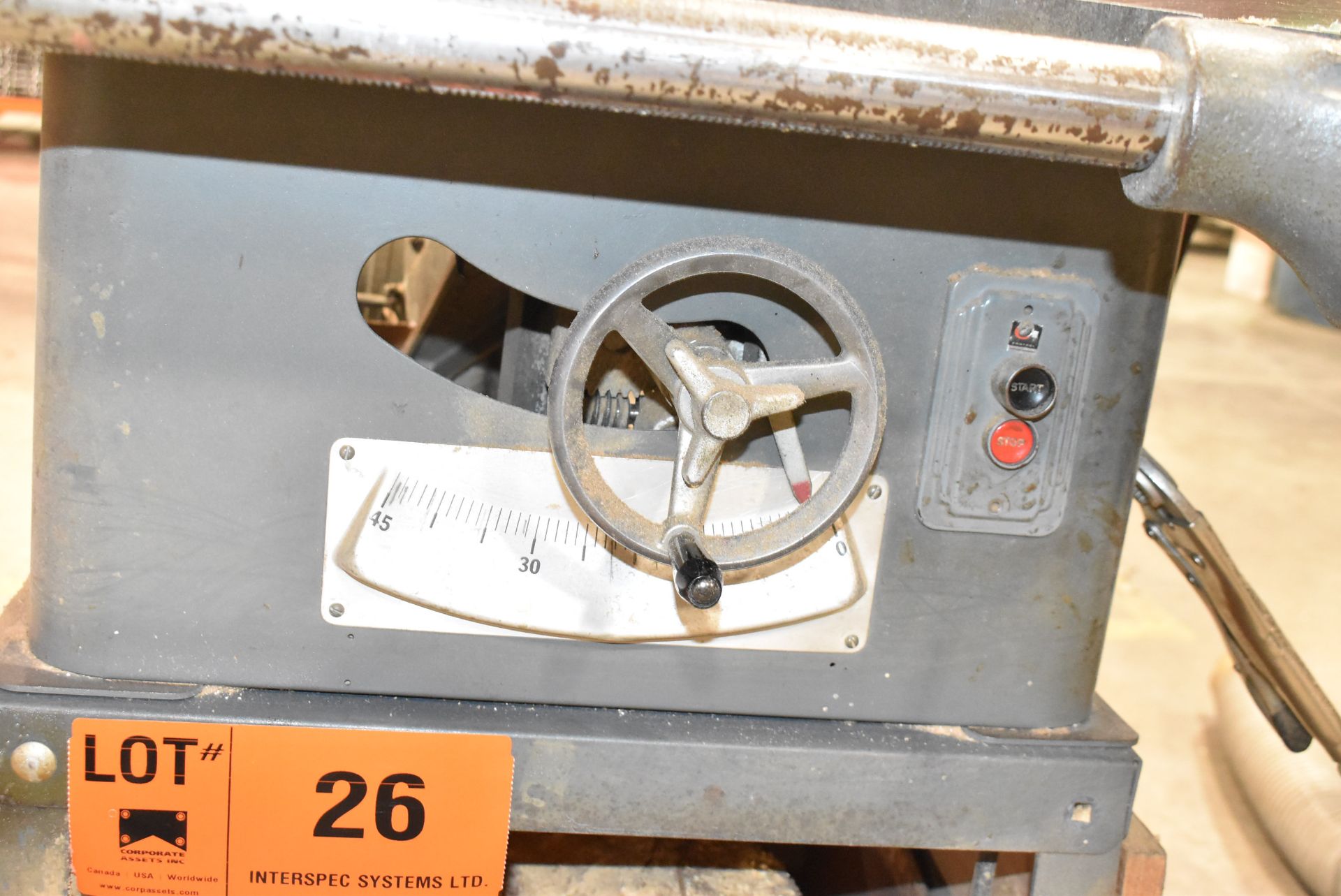 ROCKWELL 34-400 TABLE SAW WITH 12" SAW BLADE S/N 49953 [RIGGING FOR FOR LOT #26 - $50 CAD PLUS - Image 4 of 7