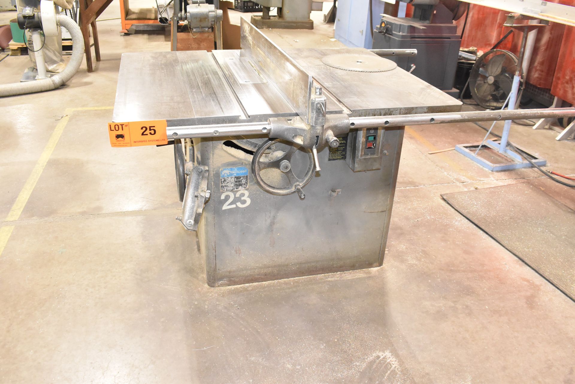 ROCKWELL 34-395 12" TABLE SAW S/N 1770023 (CI) [RIGGING FOR FOR LOT #25 - $50 CAD PLUS APPLICABLE - Image 2 of 7