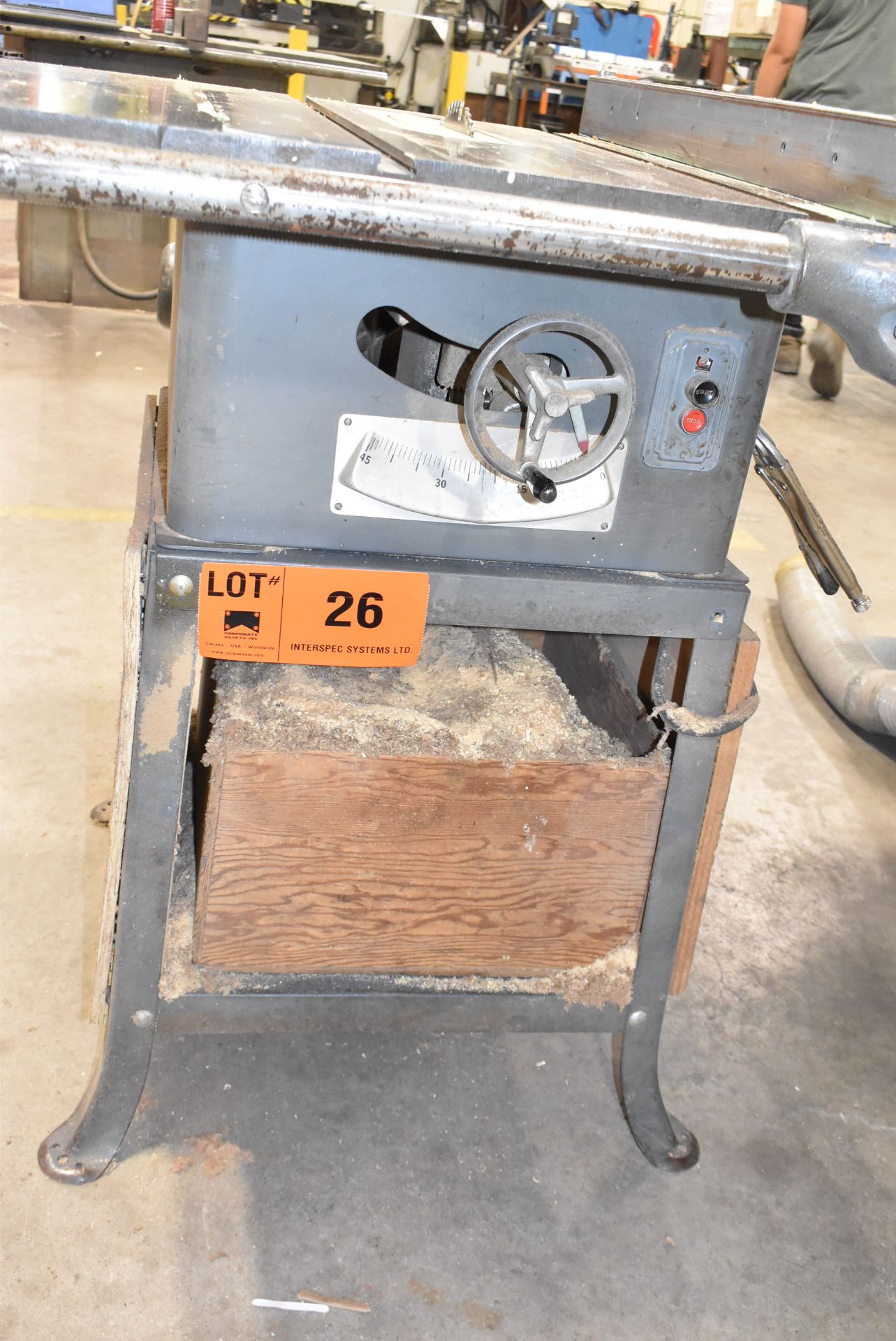ROCKWELL 34-400 TABLE SAW WITH 12" SAW BLADE S/N 49953 [RIGGING FOR FOR LOT #26 - $50 CAD PLUS - Image 3 of 7