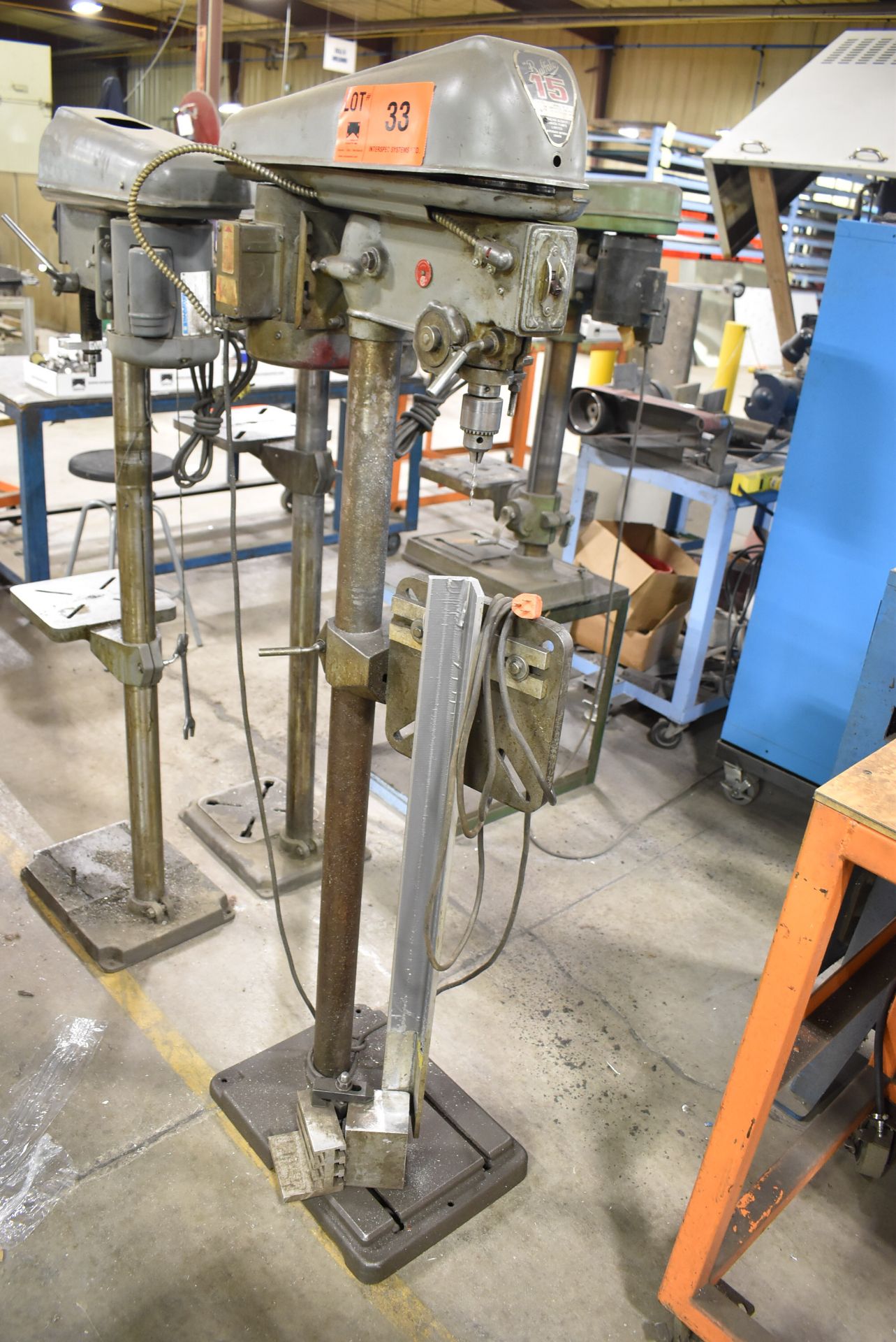 BUFFALO 15 FLOOR TYPE PEDESTAL DRILL PRESSES WITH 1750RPM, S/N N/A [RIGGING FOR FOR LOT #33 - $25