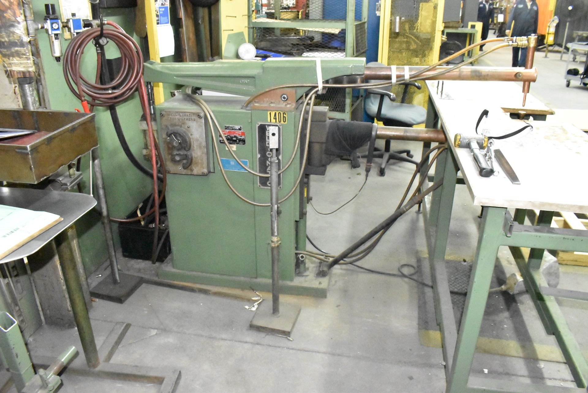 WELD-O-MATIC AF-2A 75KVA ROCKER ARM SPOT WELDER WITH 36" THROAT, S/N 2818 (CI) [RIGGING FEE FOR - Image 4 of 8