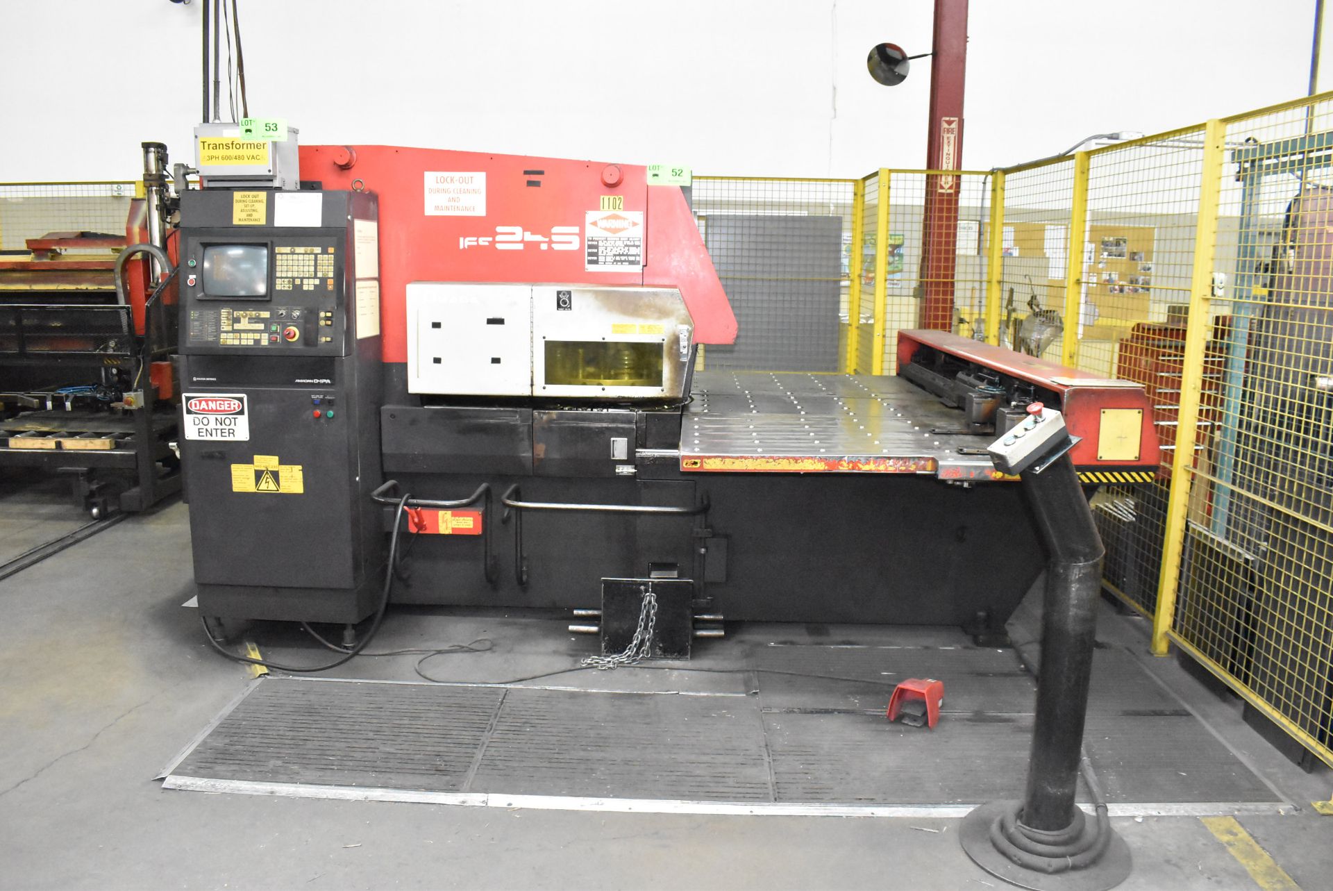 AMADA ARIES 245 20 TON CNC TURRET PUNCH WITH AMADA METRICS AMADAN04PA CNC CONTROL, 19 STATION - Image 2 of 10