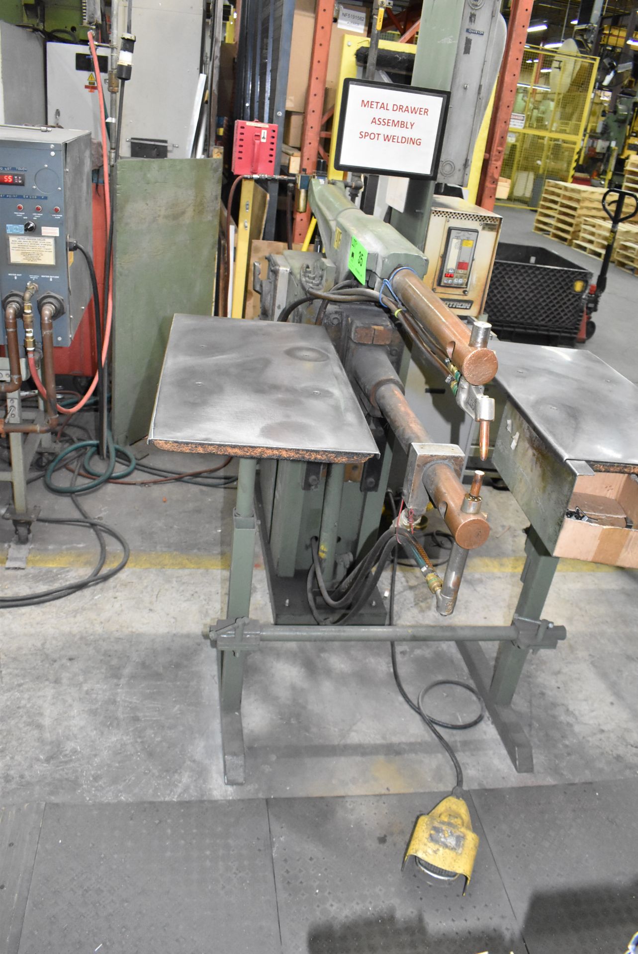 WELD-O-MATIC AF-2A 75KVA ROCKER ARM SPOT WELDER WITH 32" THROAT, S/N 2370 (CI) [RIGGING FEE FOR - Image 5 of 8