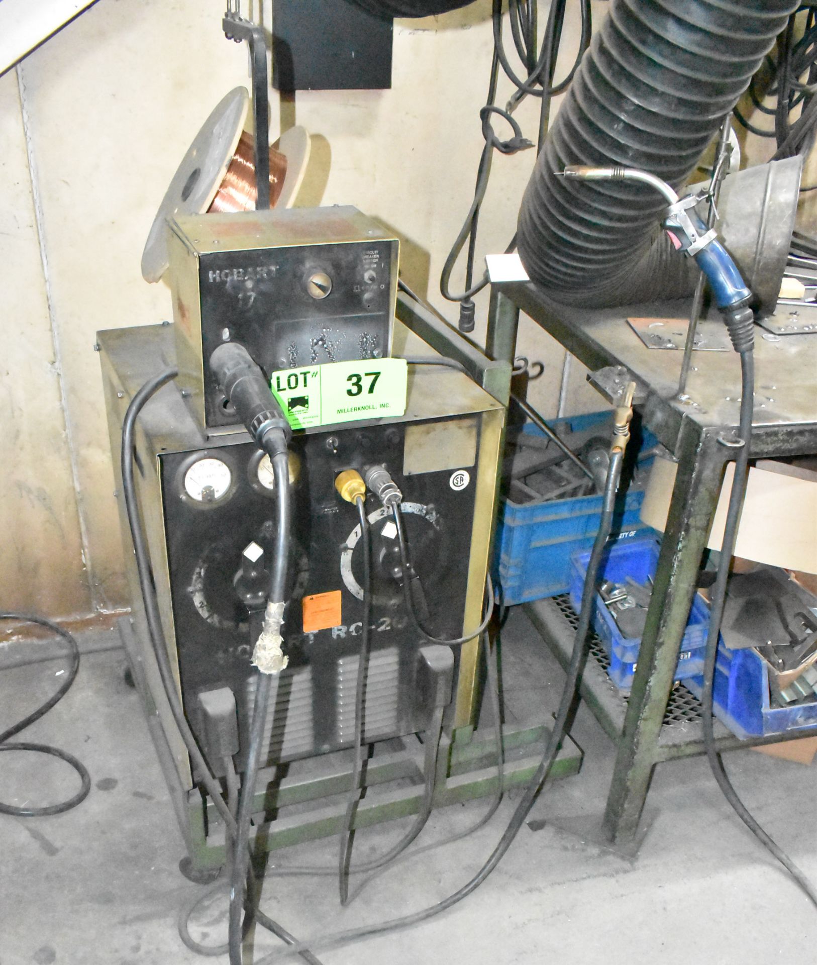 HOBART RC-200 MIG WELDER WITH HOBART 17 WIRE FEEDS, S/N N/A (CI) [RIGGING FEE FOR LOT #37 - $35 - Image 2 of 5