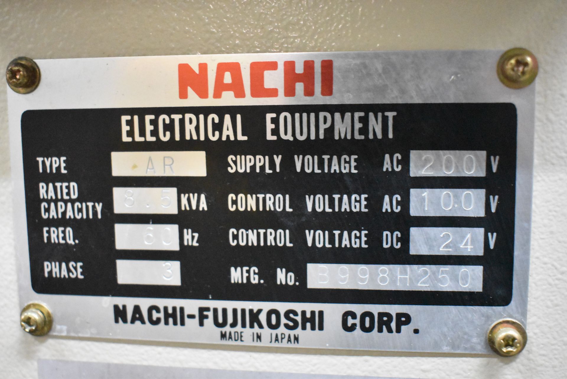 NACHI ROBOT- SEE DESCRIPTION IN LOT LISTING [RIGGING FEE FOR LOT #28A - $35 CAD PLUS APPLICABLE - Image 8 of 10