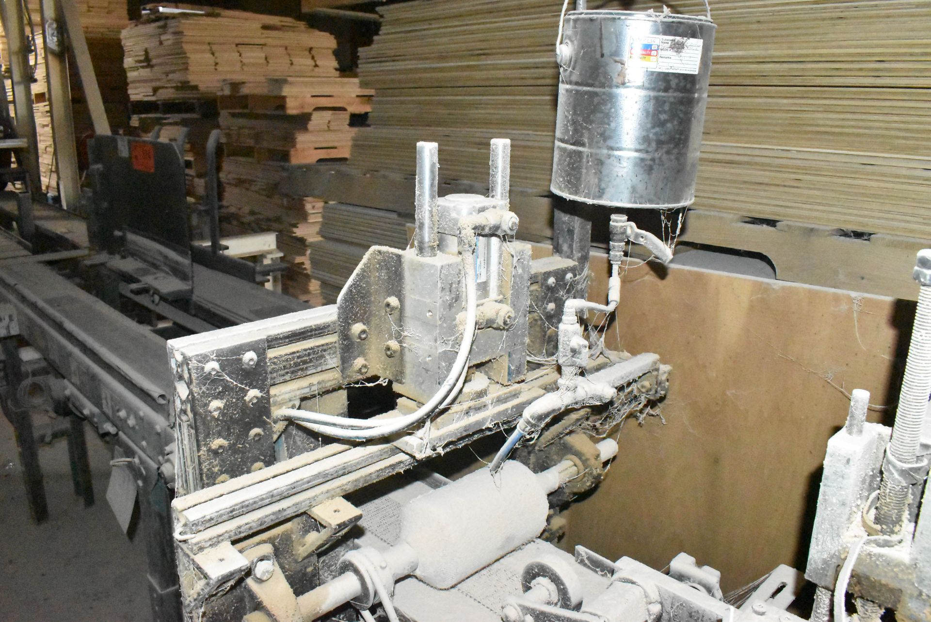 HARRIS WOOD CUSTOM APPLICATOR UNIT WITH POWER FEED, S/N: N/A (CI) [RIGGING FEE FOR LOT #375 - $100 - Image 2 of 3