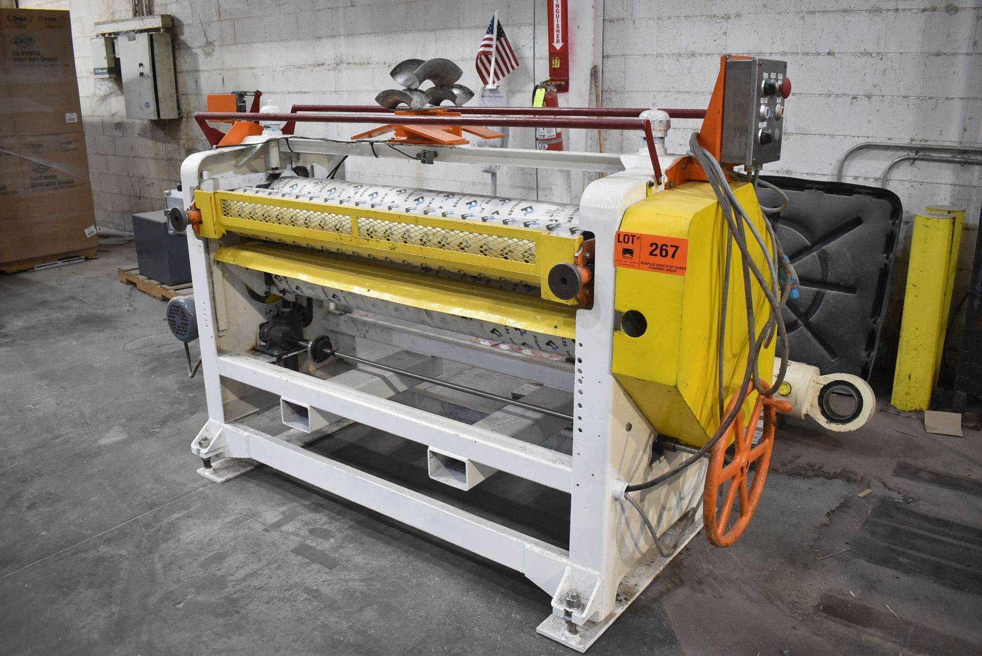 MFG. UNKNOWN 55" ROLL-FEED ADHESIVE APPLICATOR, S/N: N/A (CI) [RIGGING FEE FOR LOT #267 - $350 USD