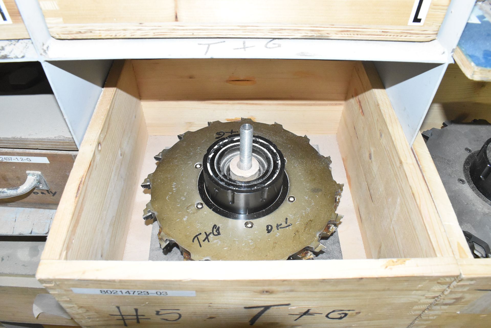 LOT/ HOMAG DOUBLE END TENONER TOOLING [RIGGING FEE FOR LOT #182 - $300 USD PLUS APPLICABLE FEES] - Image 8 of 14