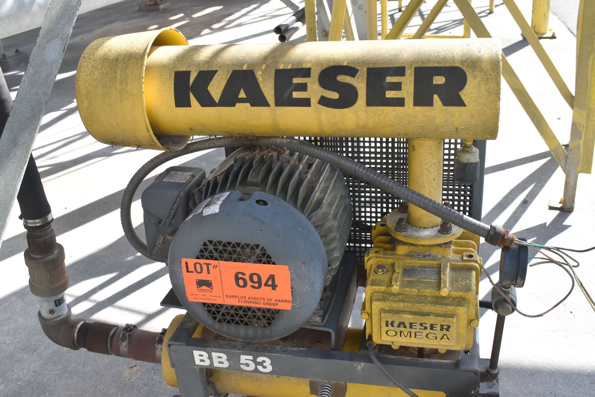 KAESER OMEGA 21 BLOWER, S/N: 219/9067 (CI) [RIGGING FEE FOR LOT #694 - $300 USD PLUS APPLICABLE - Image 2 of 5