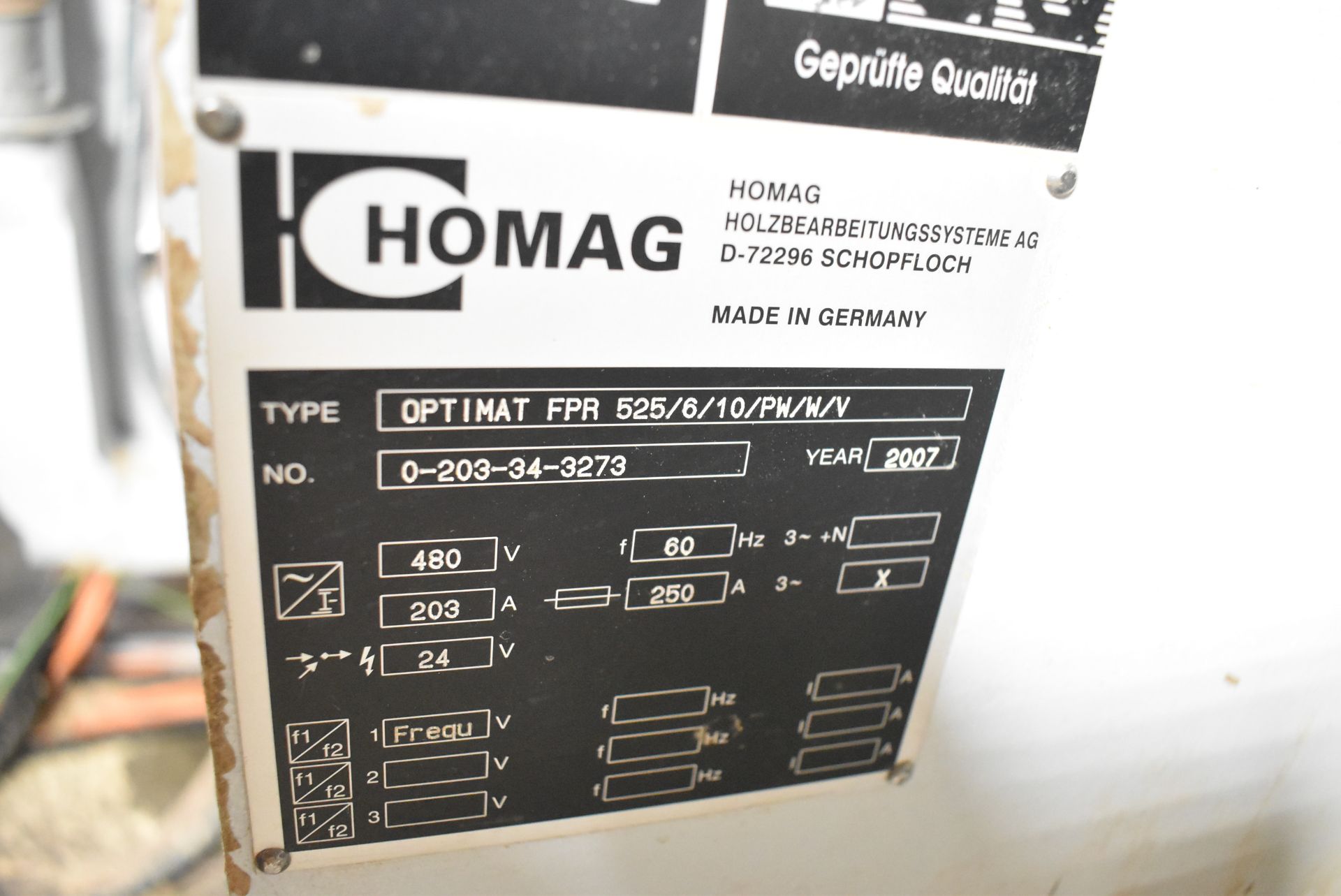 HOMAG (2007) OPTIMAT FPR 525/6/10/PW/W/V CNC 6 SPINDLE DOUBLE END TENONER (CURRENTLY CONFIGURED WITH - Image 23 of 23