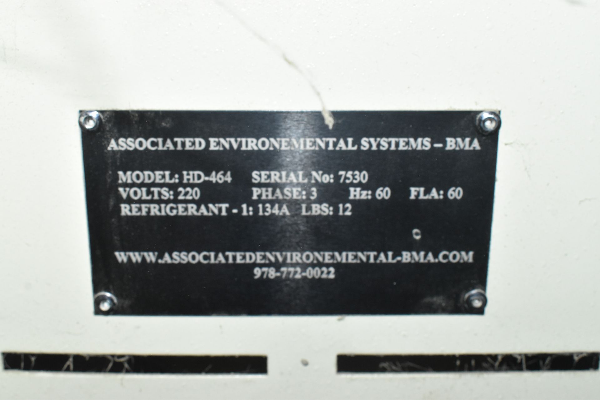 ASSOCIATED ENVIRONMENTAL SYSTEMS HD-464 ENVIRONMENTAL TESTING CHAMBER WITH HONEYWELL F4 DIGITAL - Image 4 of 4