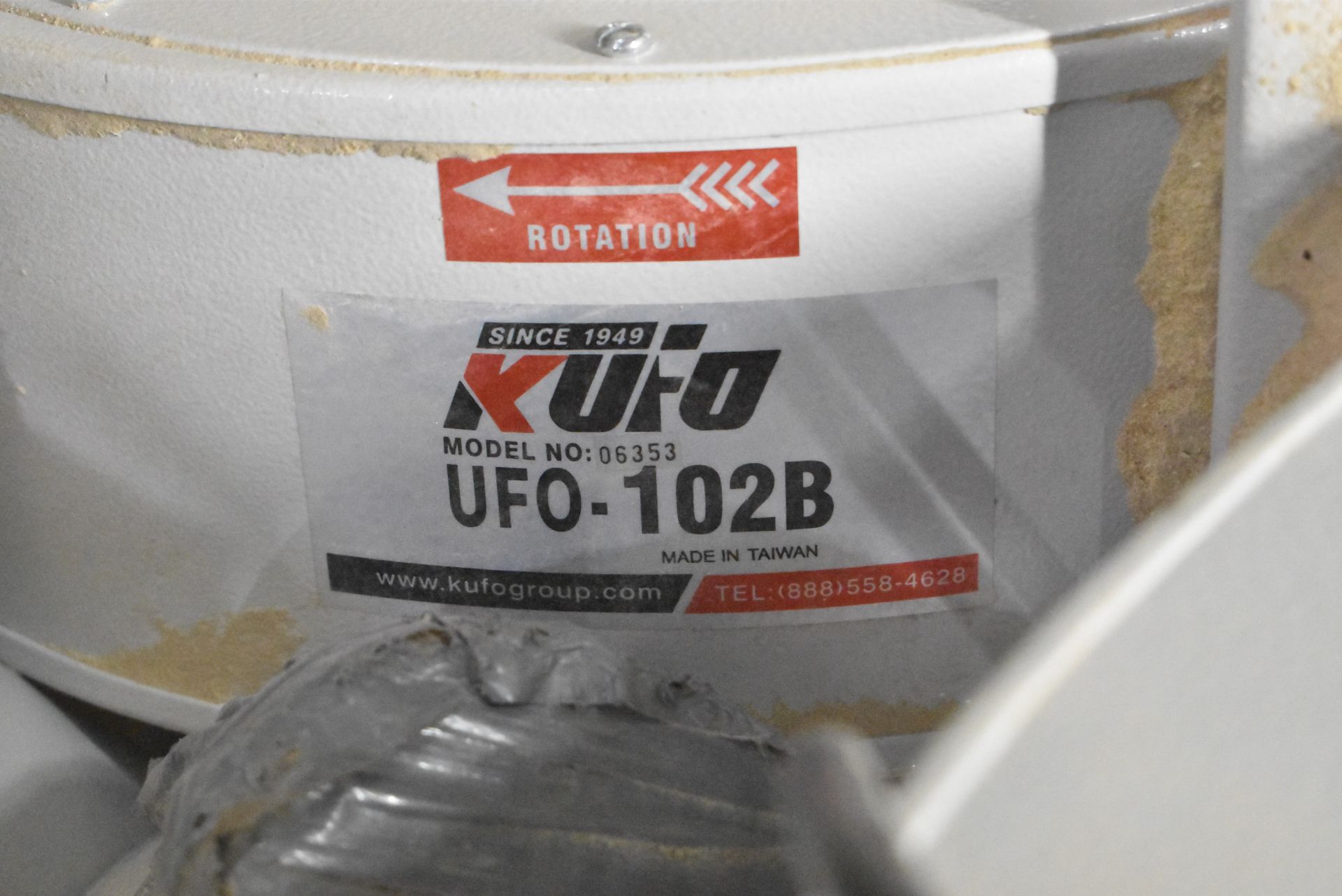 KUFO UFO-102B 3 HP PORTABLE BAG DUST COLLECTOR, S/N: 06353 - Image 2 of 4
