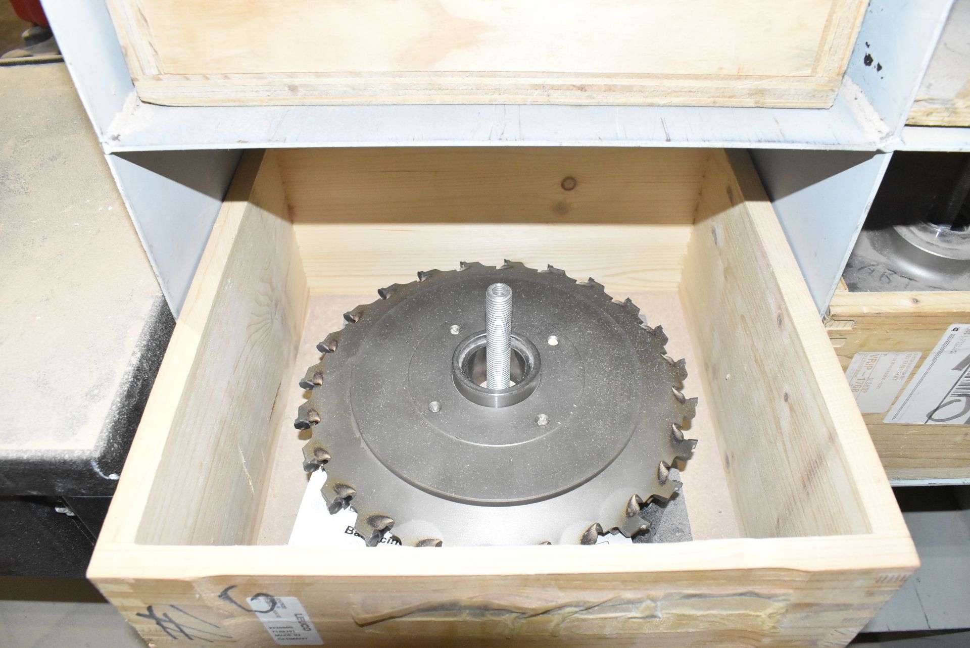 LOT/ HOMAG DOUBLE END TENONER TOOLING [RIGGING FEE FOR LOT #182 - $300 USD PLUS APPLICABLE FEES] - Image 6 of 14