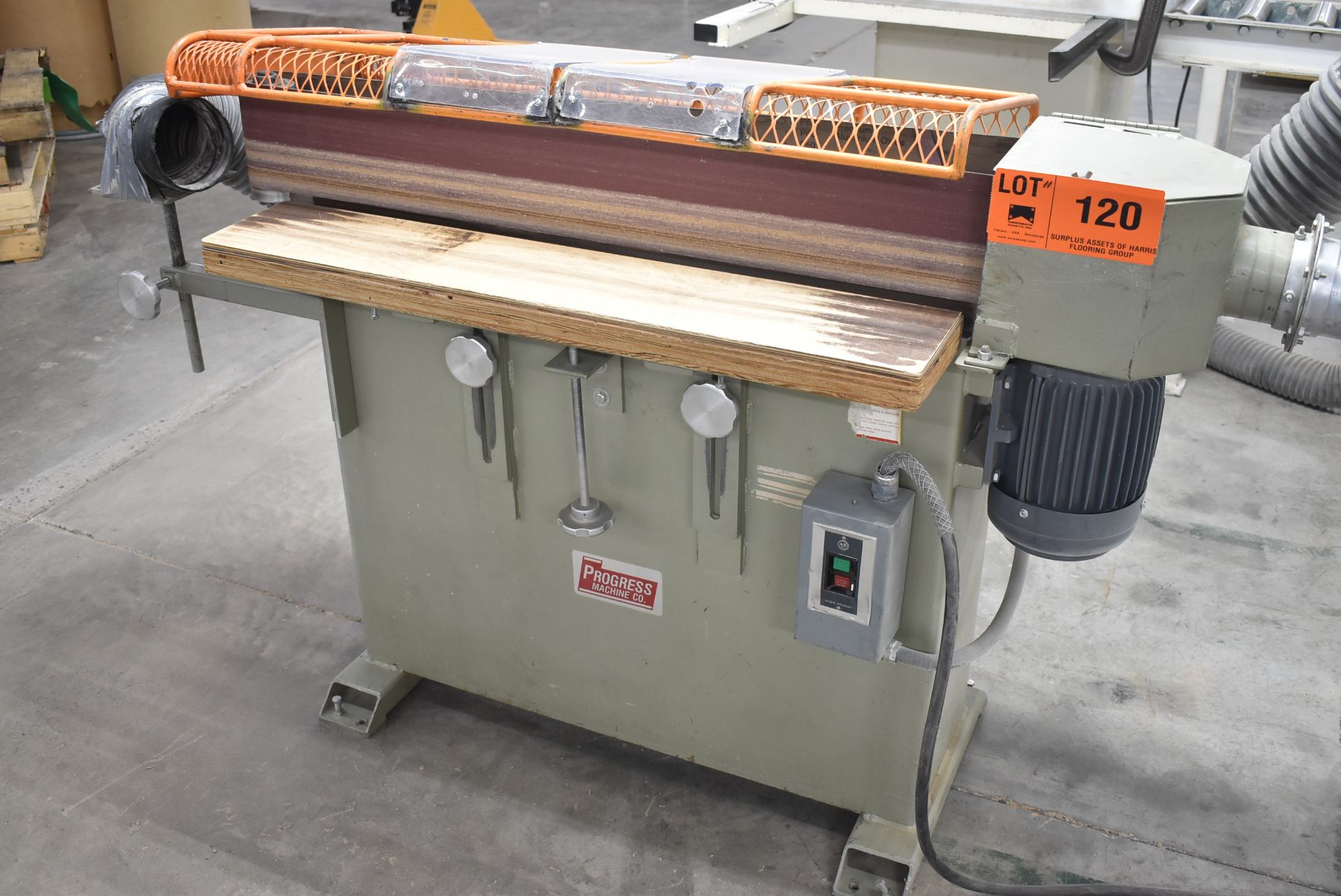 PROGRESS PMC-150 6"X48" HEAVY DUTY HORIZONTAL BELT SANDER WITH 2 HP, S/N: 97172 (CI) [RIGGING FEE