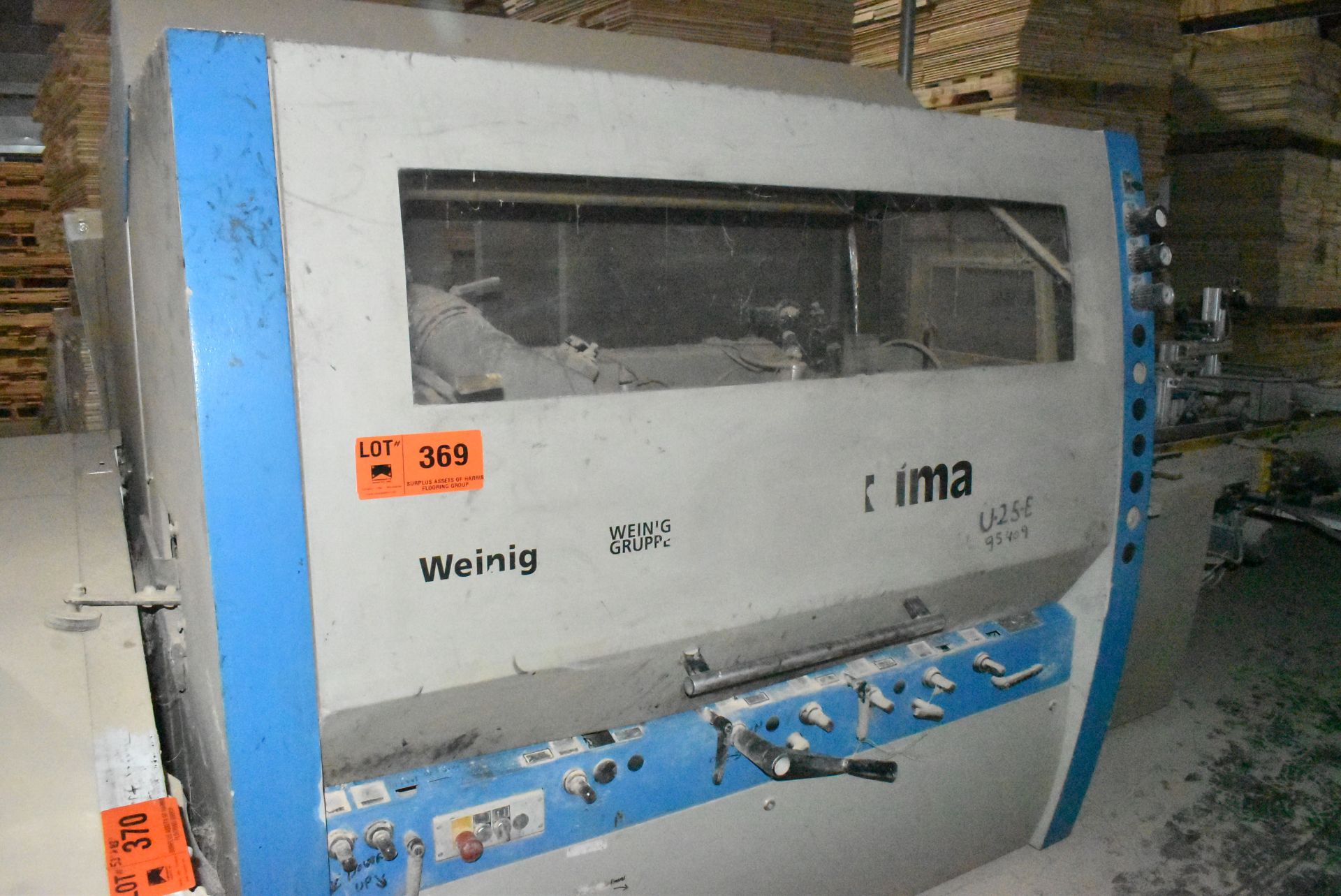 WEINIG U25E AUTOMATIC 3-SPINDLE FEED-THROUGH MOULDER WITH 10" CAPACITY, S/N: 95409 (CI) [RIGGING FEE