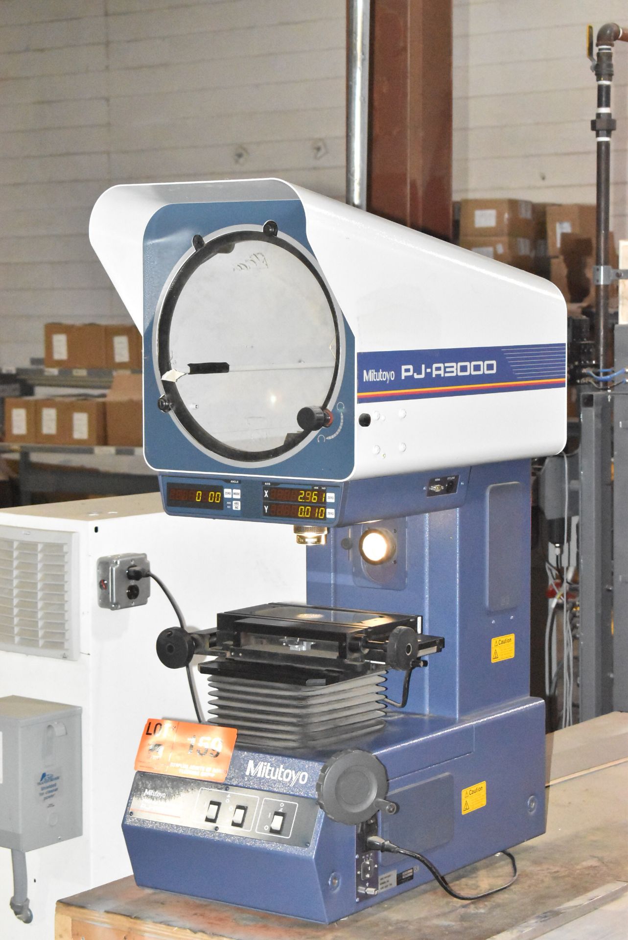 MITUTOYO PJ-A3000 13.5" OPTICAL COMPARATOR WITH BUILT IN 2-AXIS DRO, S/N: 360110