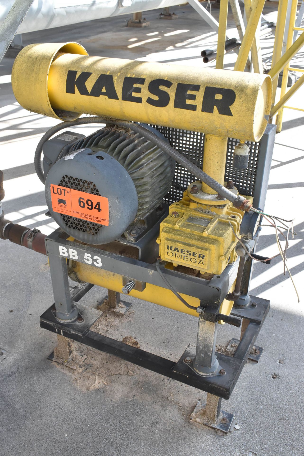 KAESER OMEGA 21 BLOWER, S/N: 219/9067 (CI) [RIGGING FEE FOR LOT #694 - $300 USD PLUS APPLICABLE