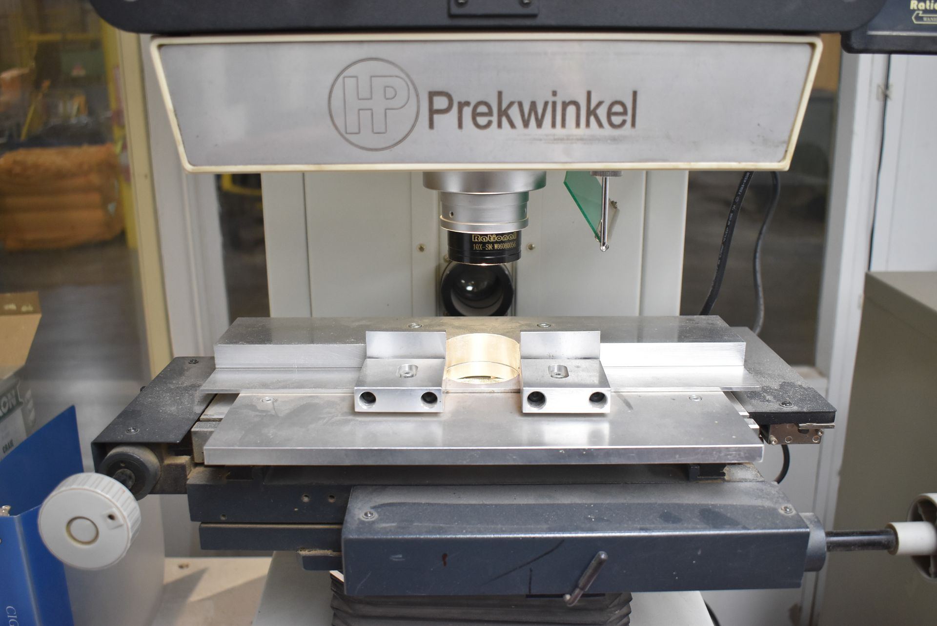HP PREKWINKEL 12" OPTICAL COMPARATOR WITH RATIONAL DC-3000 3-AXIS DRO, S/N: 06070563 - Image 3 of 5