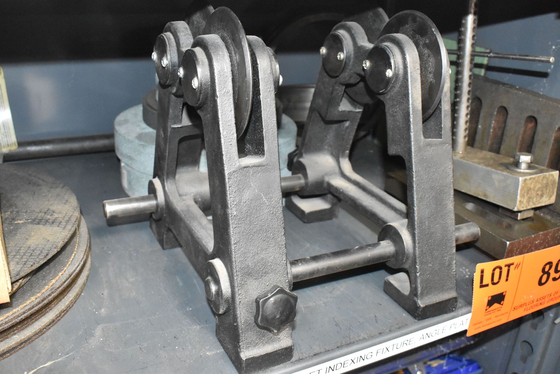 LOT/ CONTENTS OF SHELF - WHEEL BALANCER, ABRASIVE CUT OFF DISCS, WIRE WHEELS, GRINDING WHEELS, ANGLE - Image 3 of 5