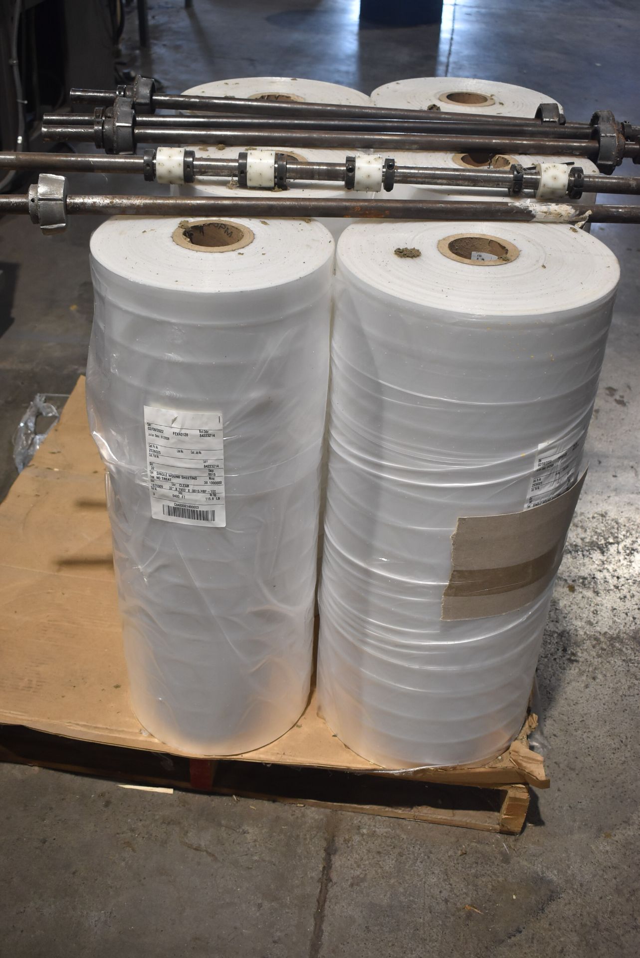 LOT/ (6) ROLLS OF PLASTIC PACKAGING SHEETING - Image 2 of 4