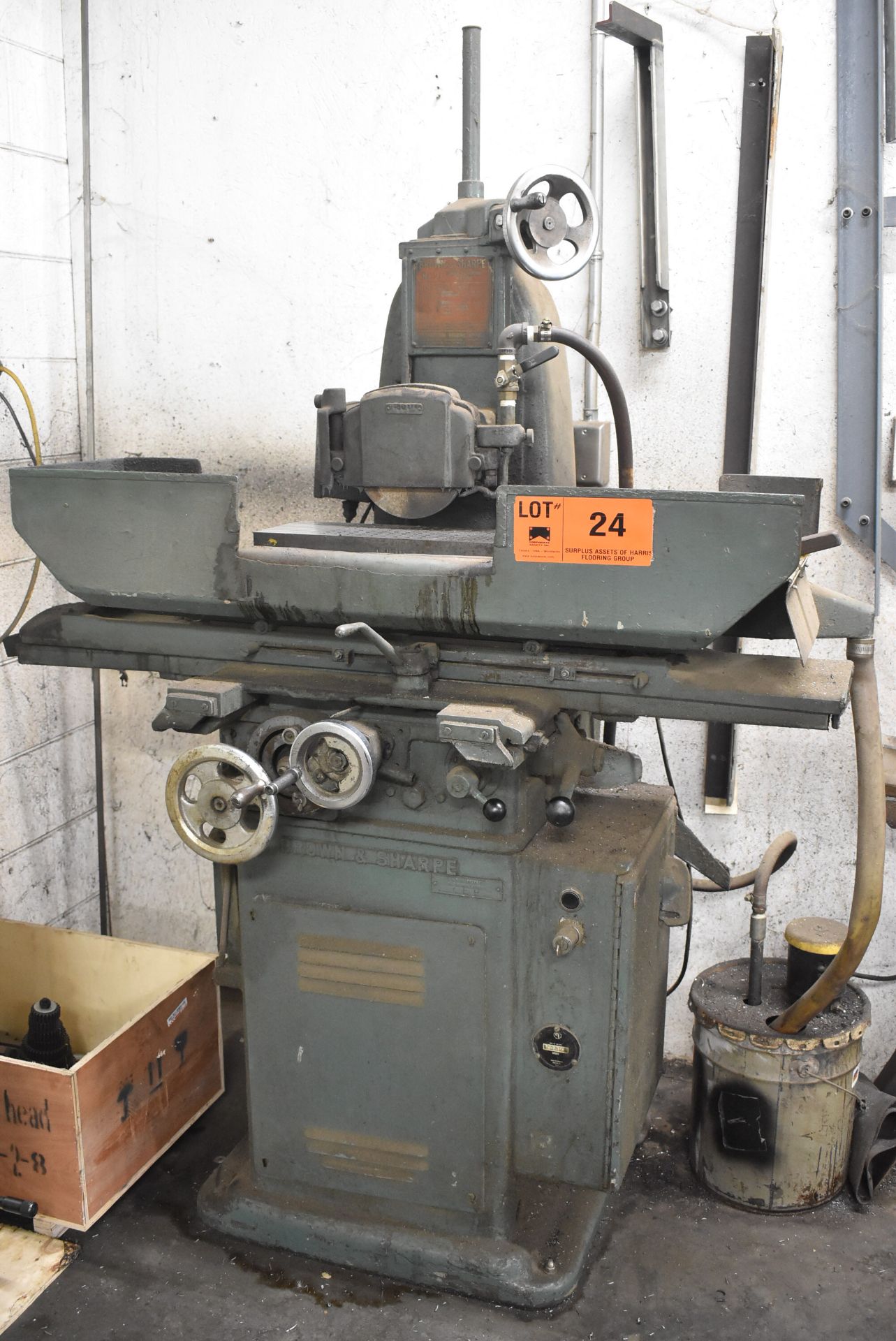 BROWN & SHARPE NO. 2L CONVENTIONAL SURFACE GRINDER WITH 6"X18" ELECTROMAGNETIC CHUCK, 6" WHEEL,