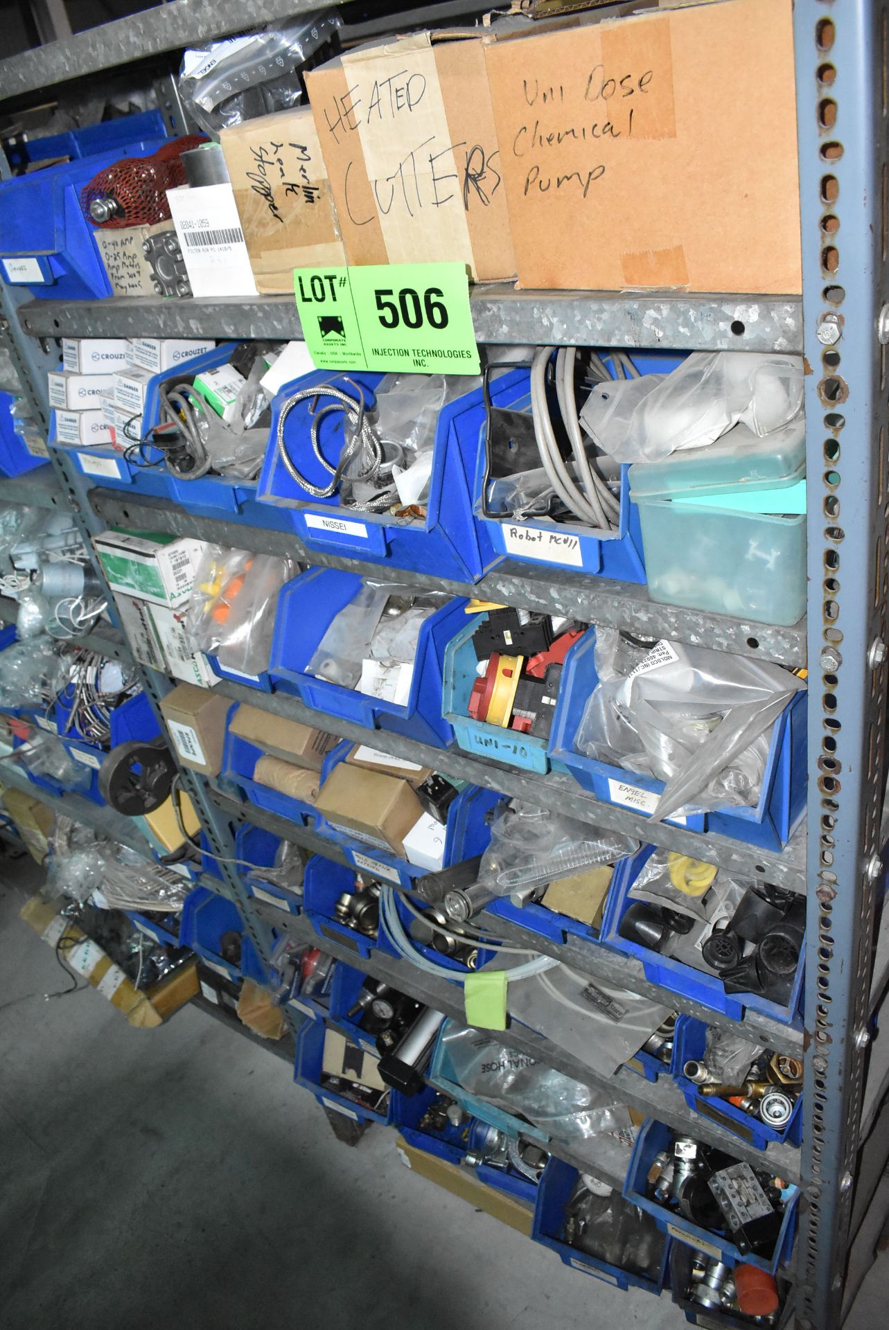 LOT/ CONTENTS OF SHELF CONSISTING OF ELECTRICAL SUPPLIES AND HARDWARE