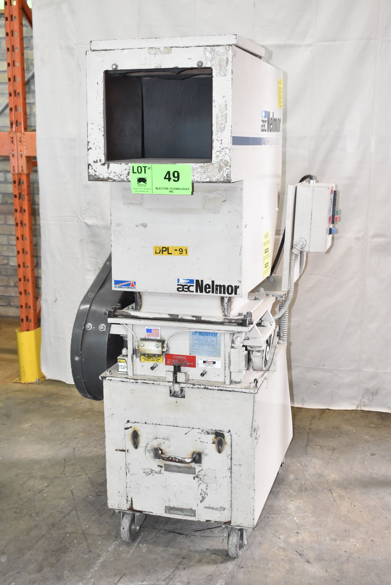 AEC NELMOR G1012P1 PORTABLE SCRAP GRANULATOR, S/N 97E00456 [RIGGING FEES FOR LOT #49 - $45 USD