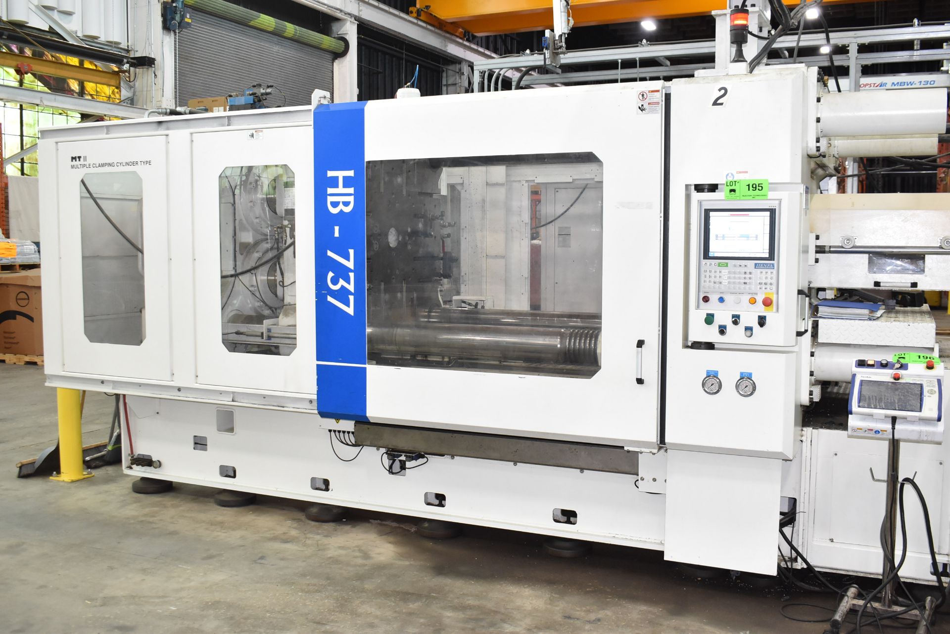 LIEN FA (2018) LF 737HB 700 TON CAPACITY HORIZONTAL PLASTIC INJECTION MOLDING MACHINE WITH LIEN FA - Image 3 of 12