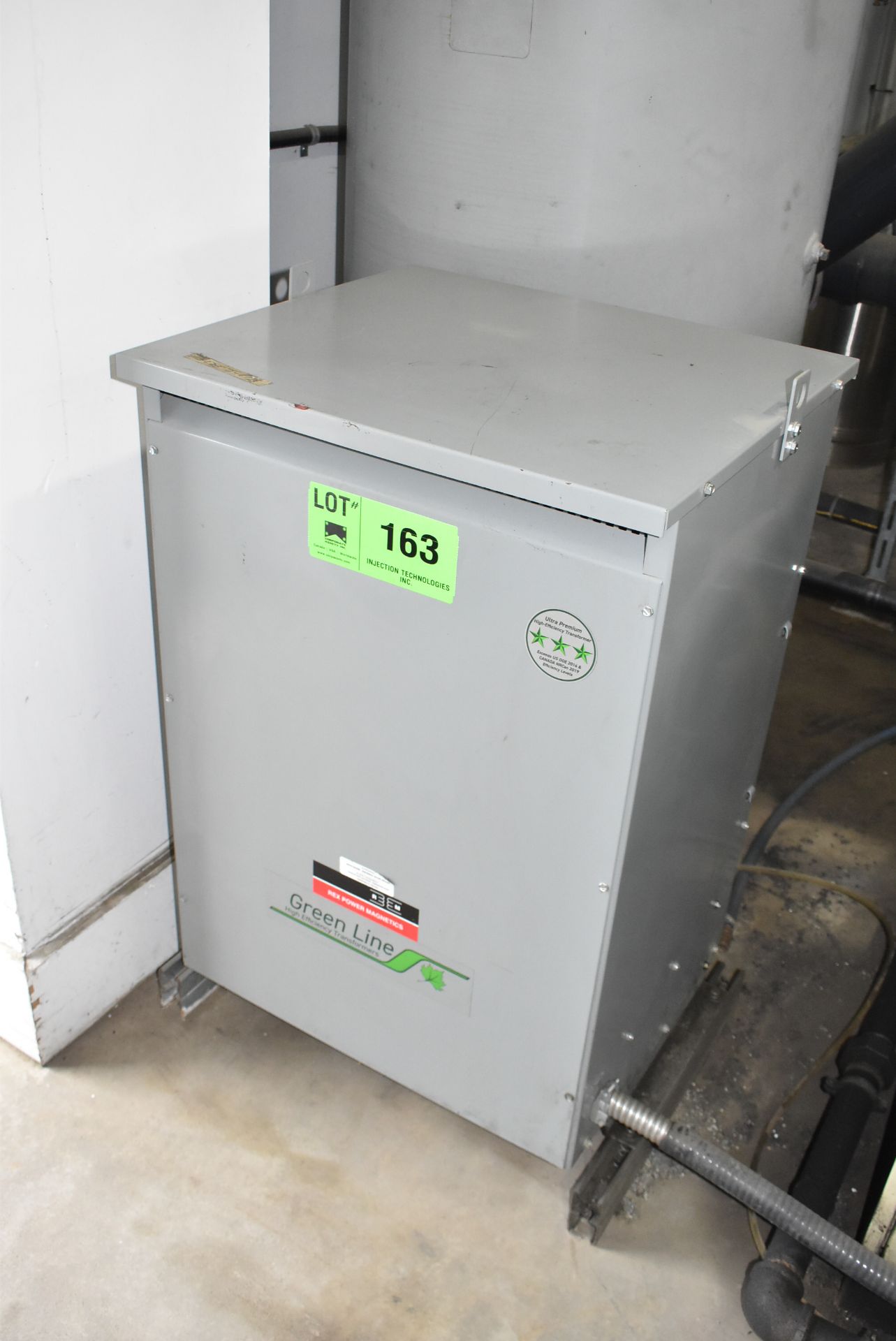 REX MANUFACTURING 75KVA TRANSFORMER (CI) [RIGGING FEES FOR LOT #163 - $125 USD PLUS APPLICABLE - Image 2 of 3