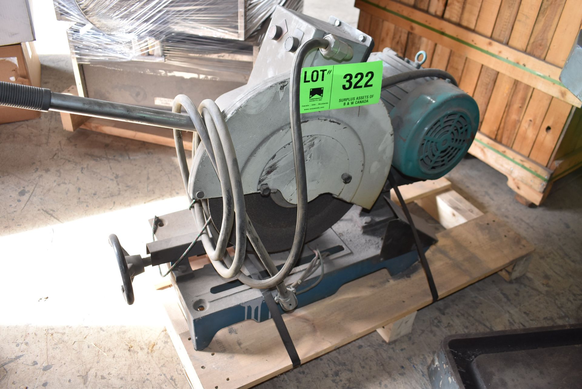 TCS-16 16" HEAVY DUTY ABRASIVE CUT OFF SAW, S/N: N/A